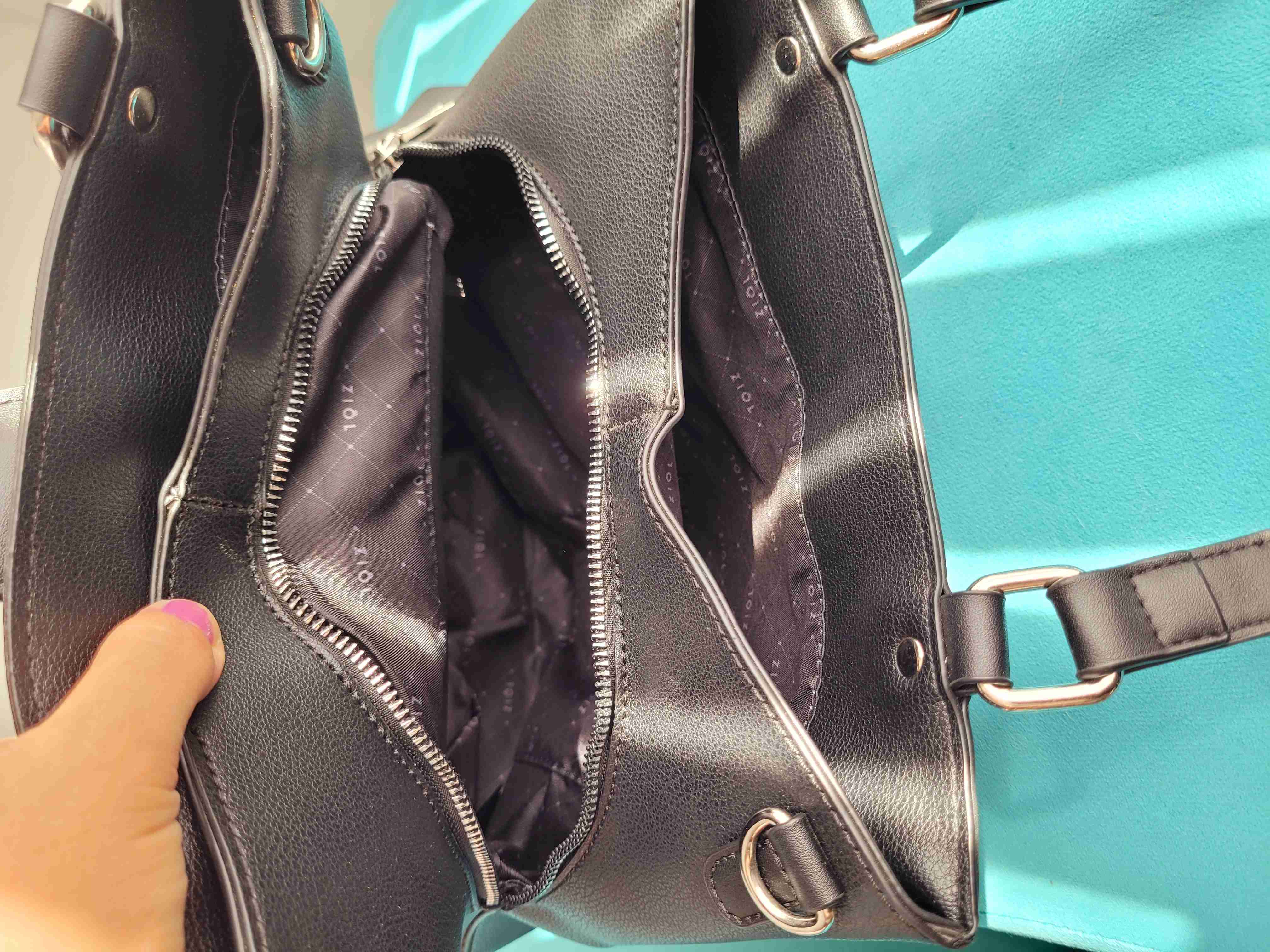 Cartera negra elegante Ziol - 6