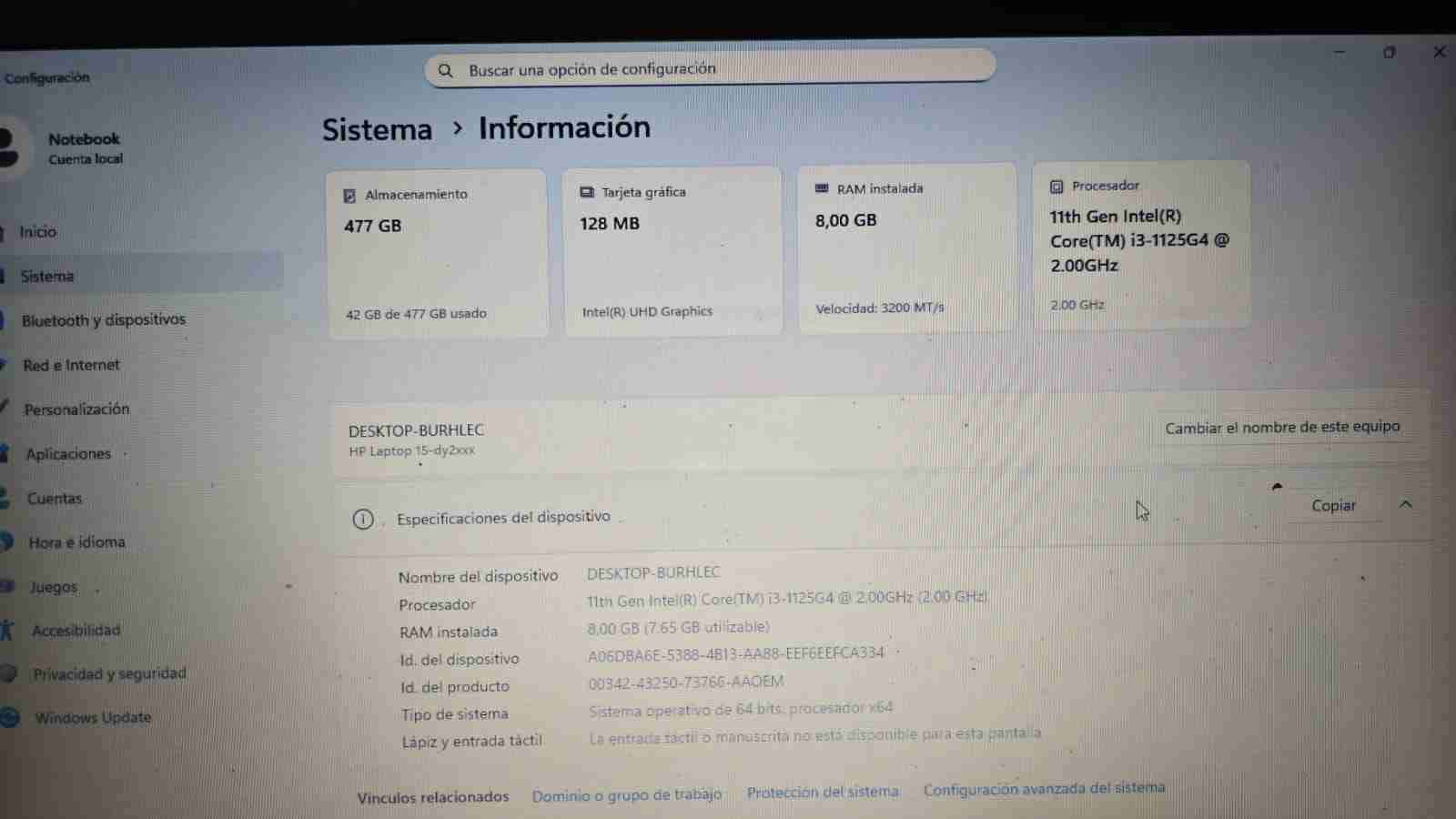 Notebook HP - miniatura 1