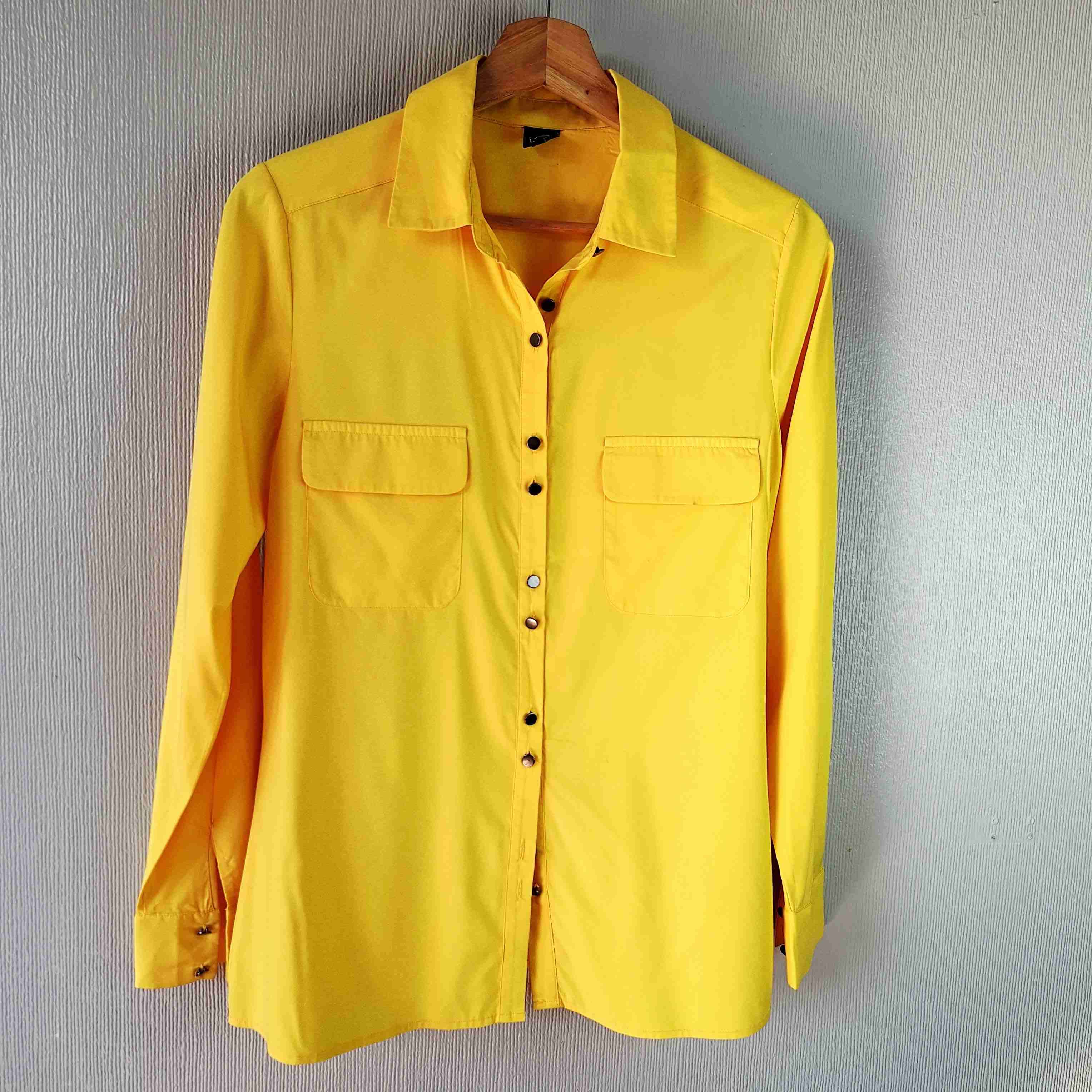 Camisa iO amarilla de manga larga - 1