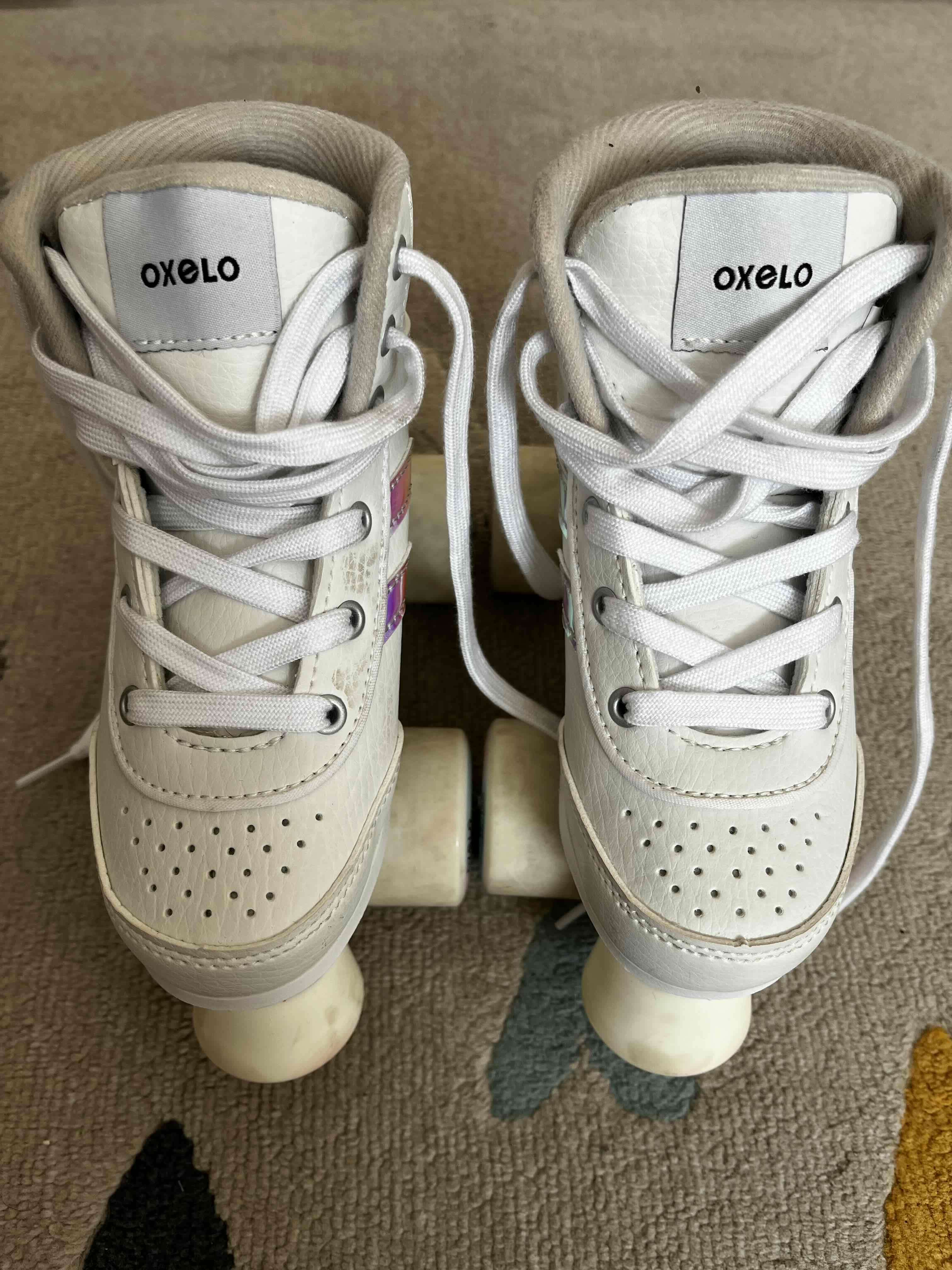 Patines de cuatro ruedas blancos talla EU30 - miniatura 5