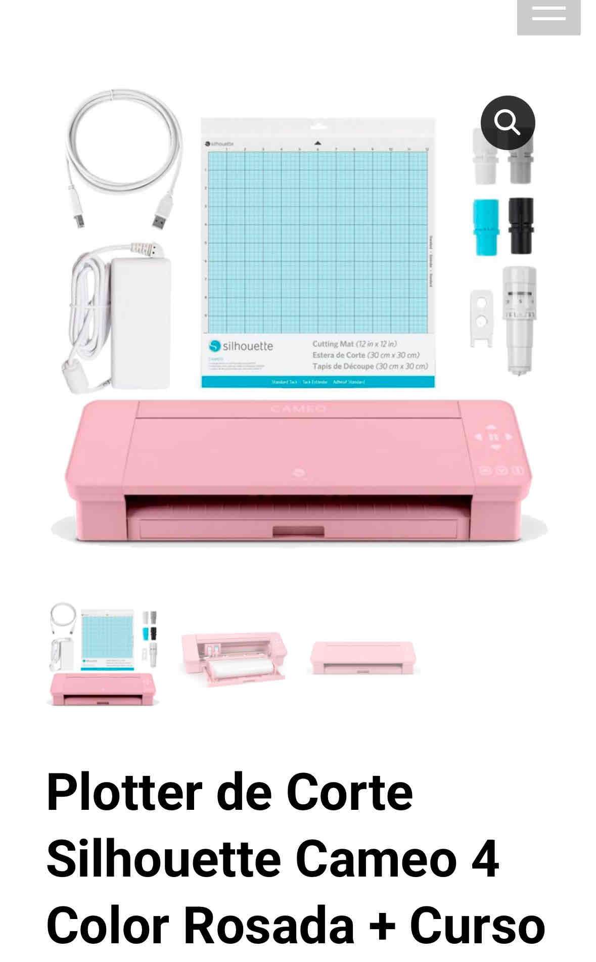 Plotter de Corte Silhouette Cameo 4 Rosado - 1