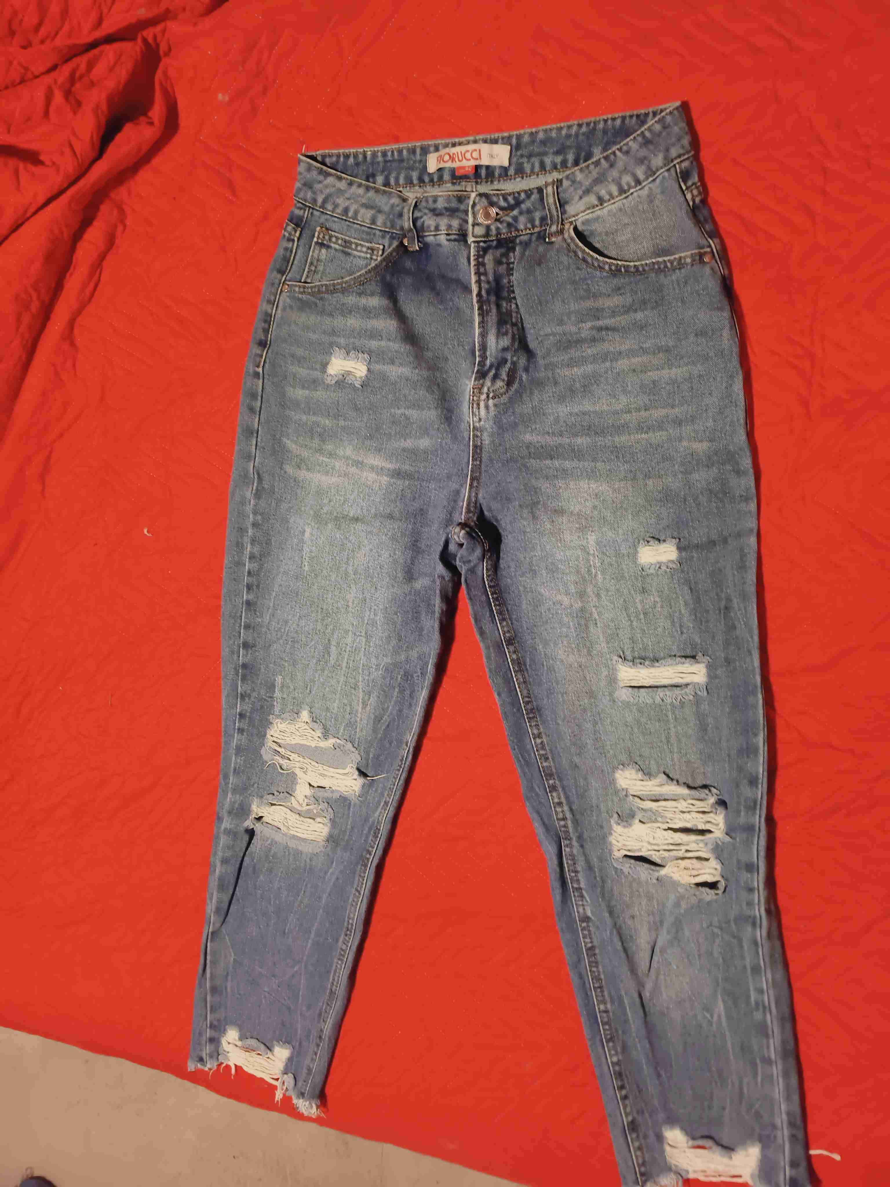 Jeans desgastados azul claro - miniatura 2