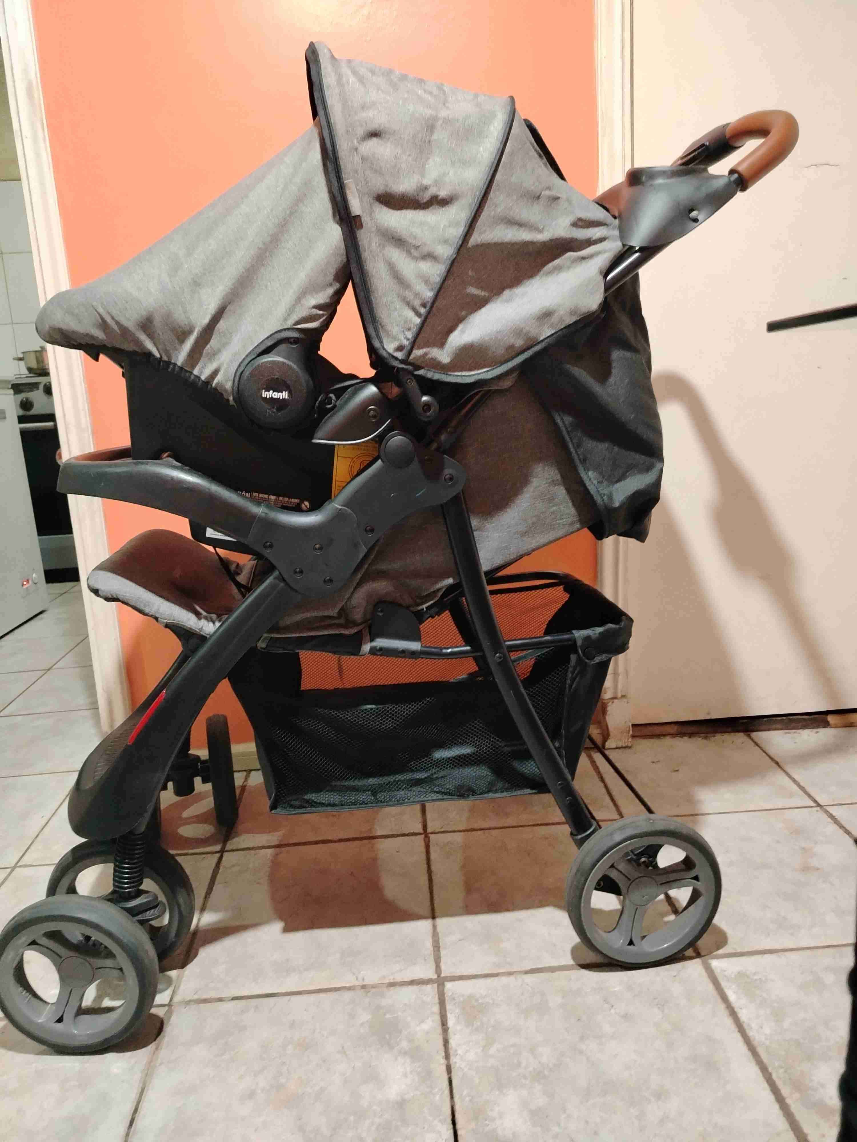 Coche y silla de auto gris infanti - 3