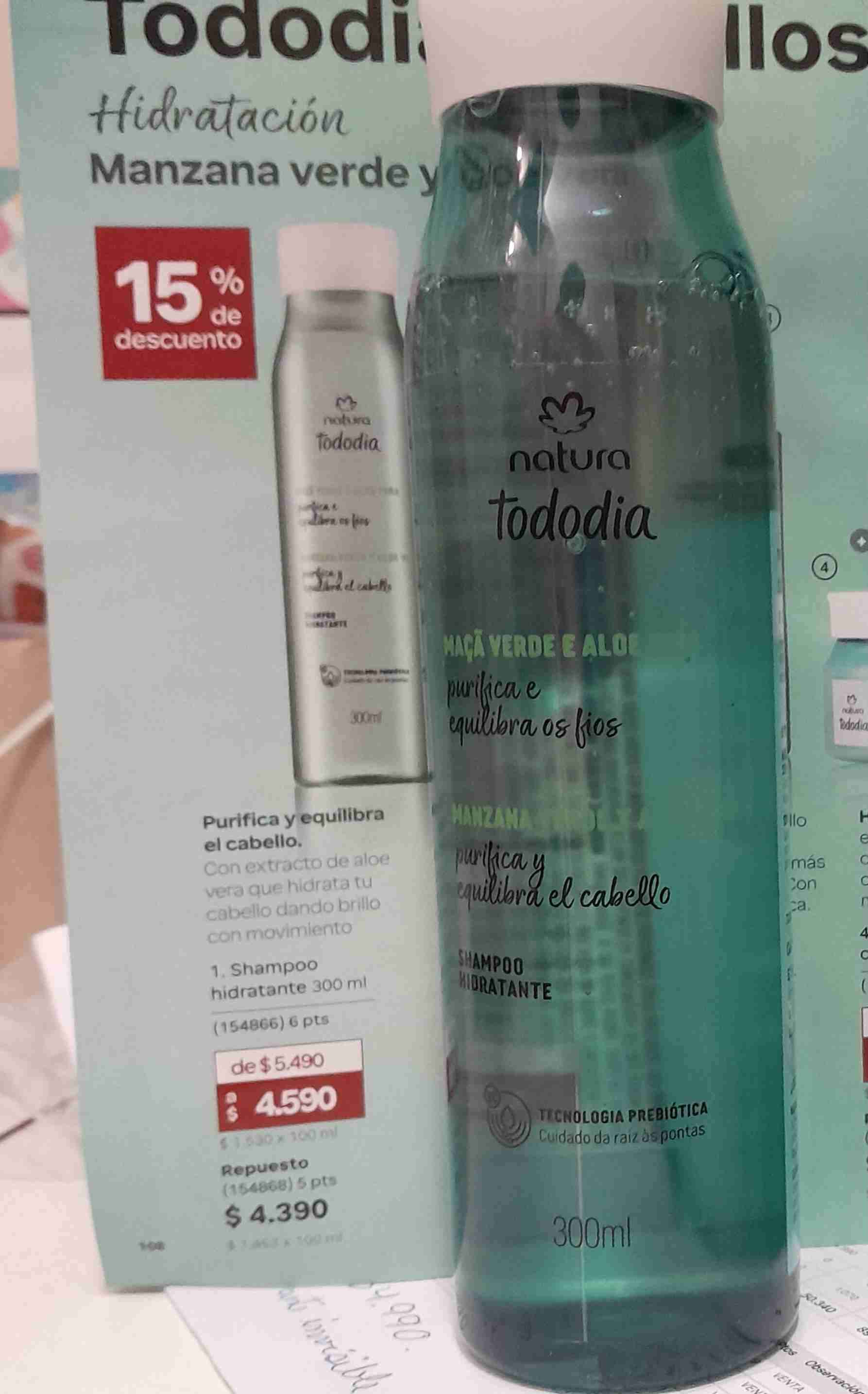 Shampoo Natura Manzana Verde