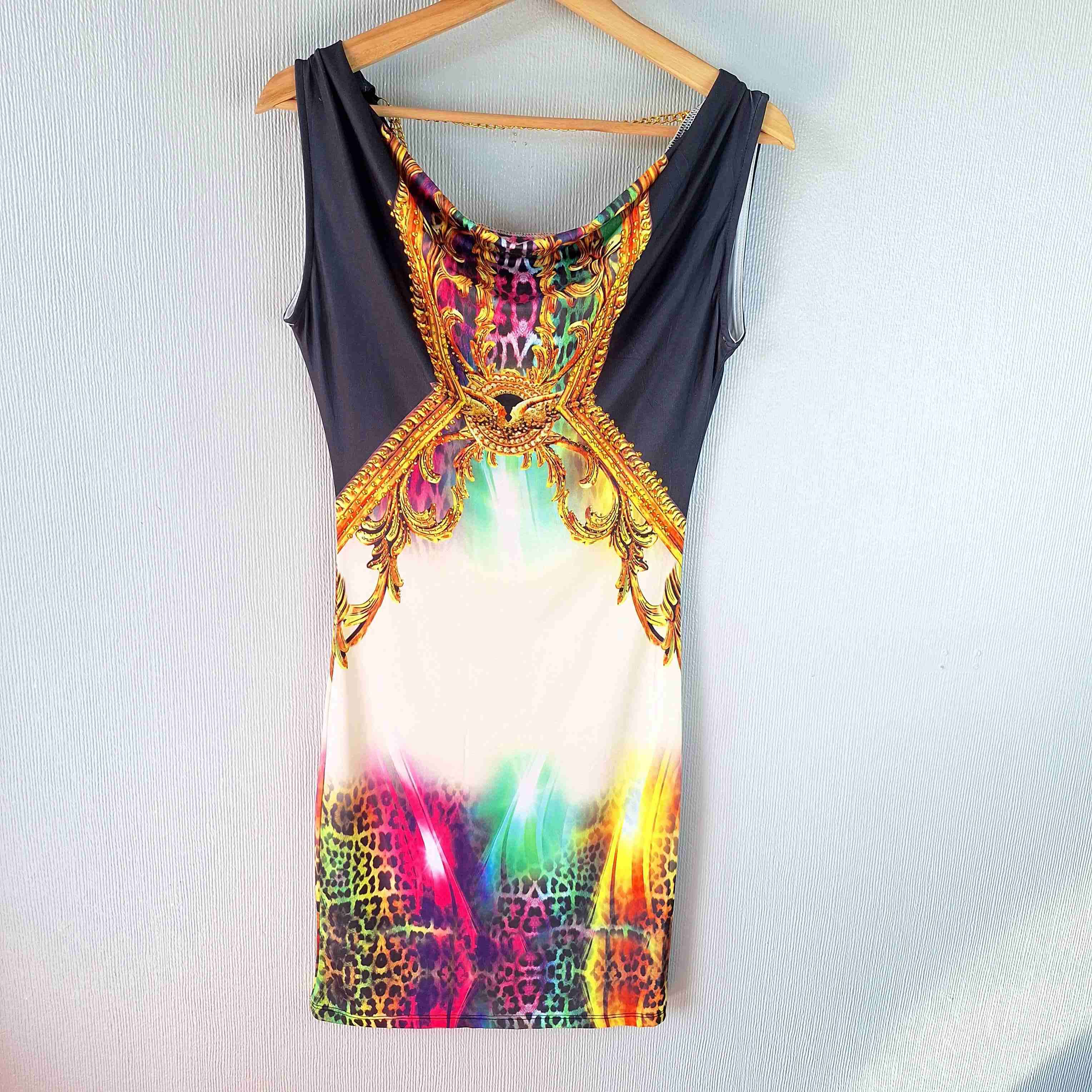 Vestido estampado multicolor - miniatura 1