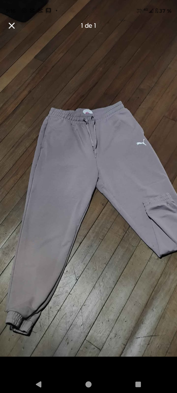 Pantalón de buzo gris puma talla s