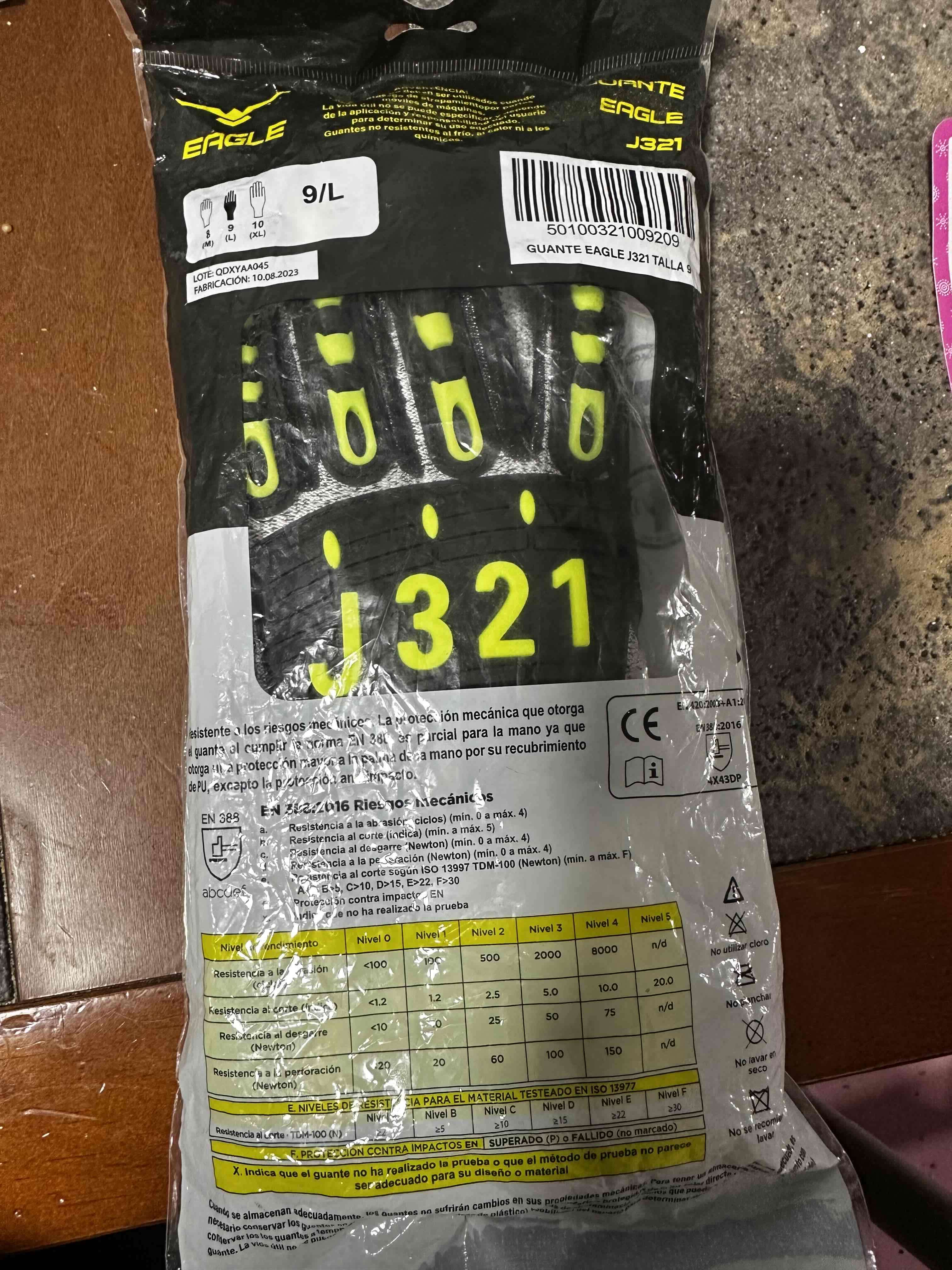 Guantes de alta seguridad Eagle Impact J321 - 2