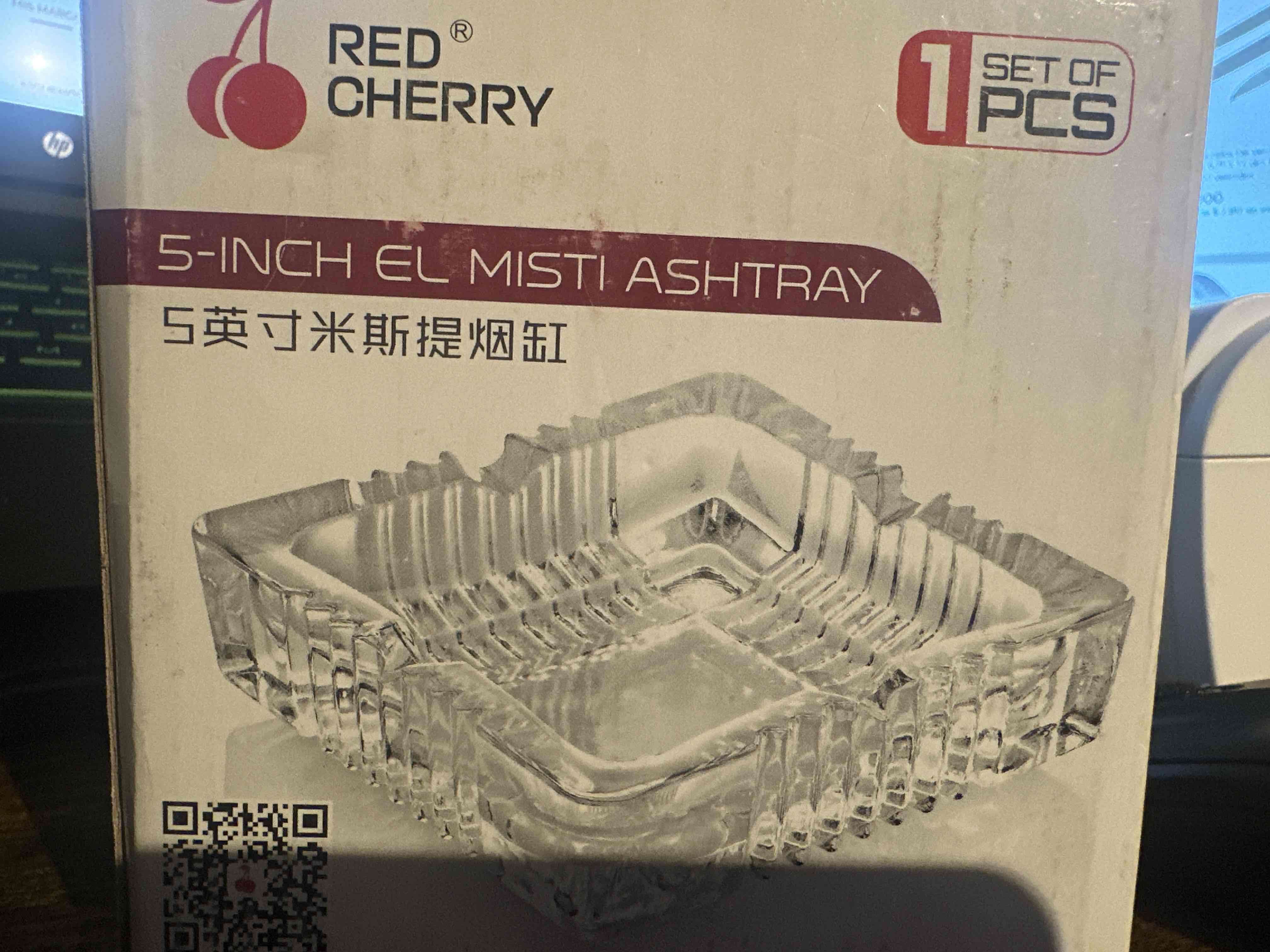 Cenicero de cristal 5 pulgadas - 1