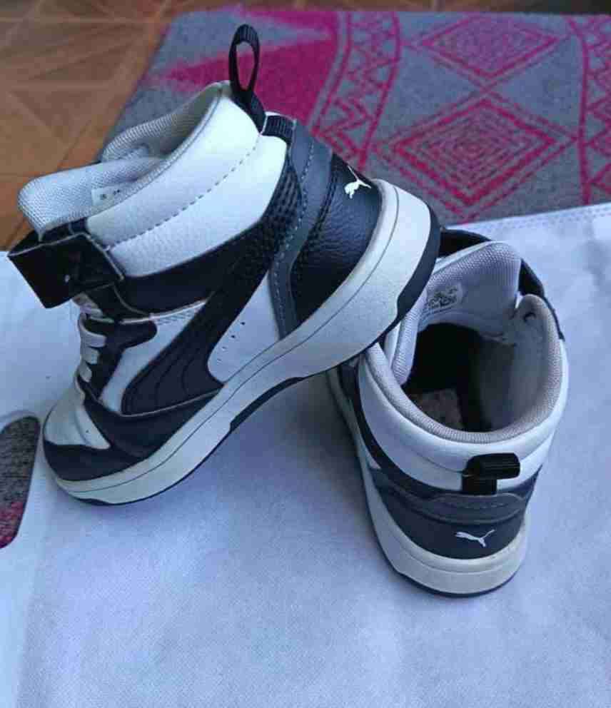 Zapatillas Puma niño blancas y negras - 5