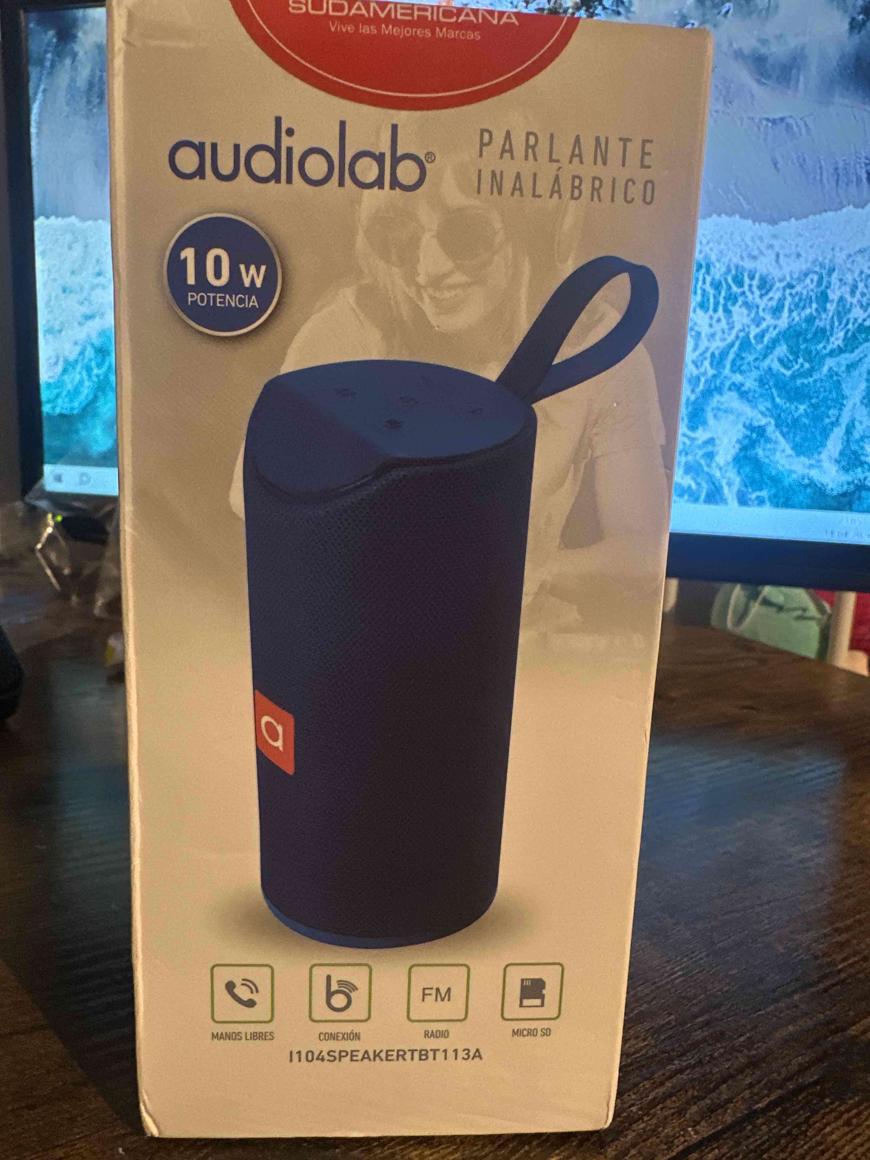 Parlante inalámbrico Audiolab azul - miniatura 1