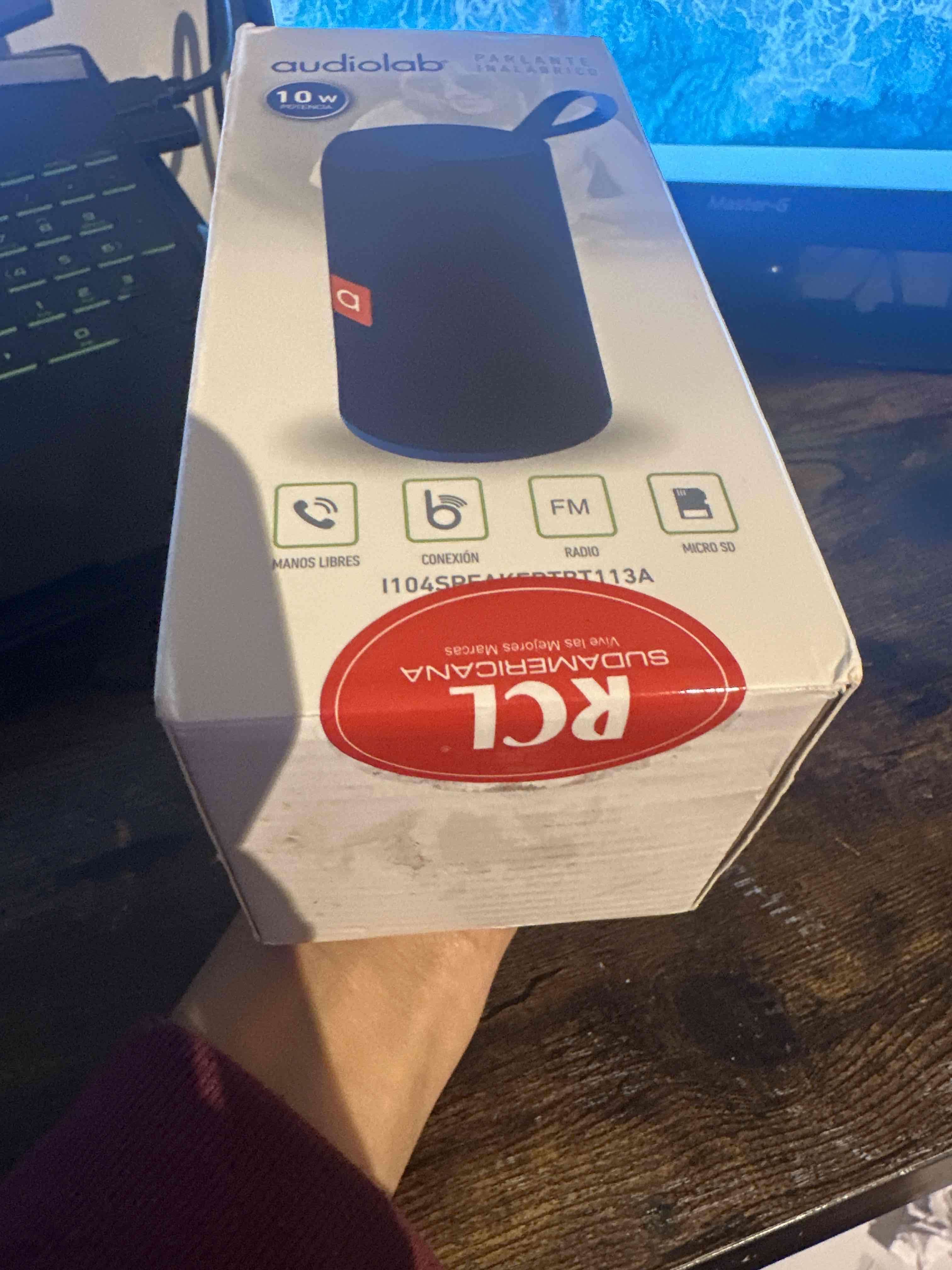 Parlante inalámbrico Audiolab azul - miniatura 4