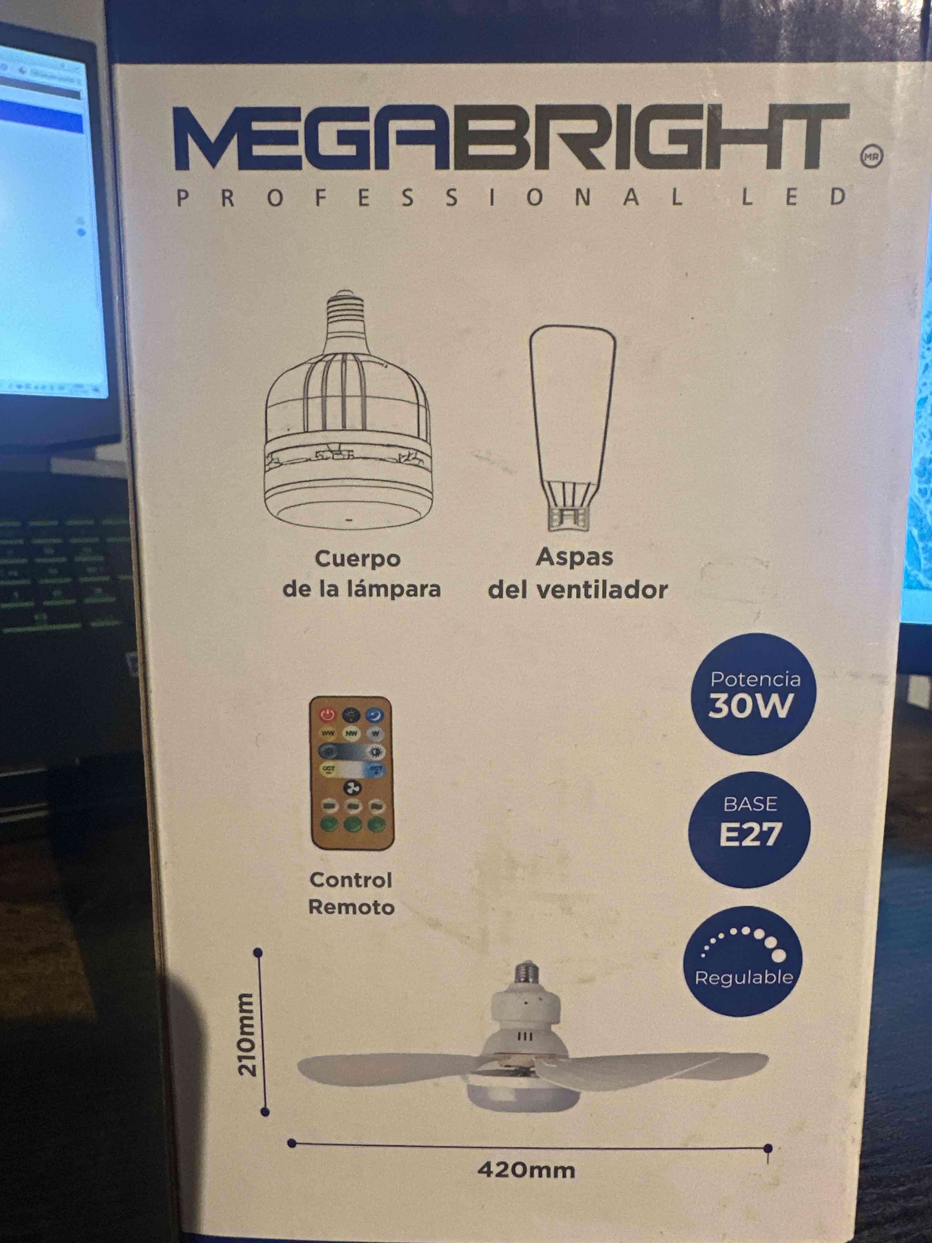 Lámpara LED Ventilador MegaBright - miniatura 3