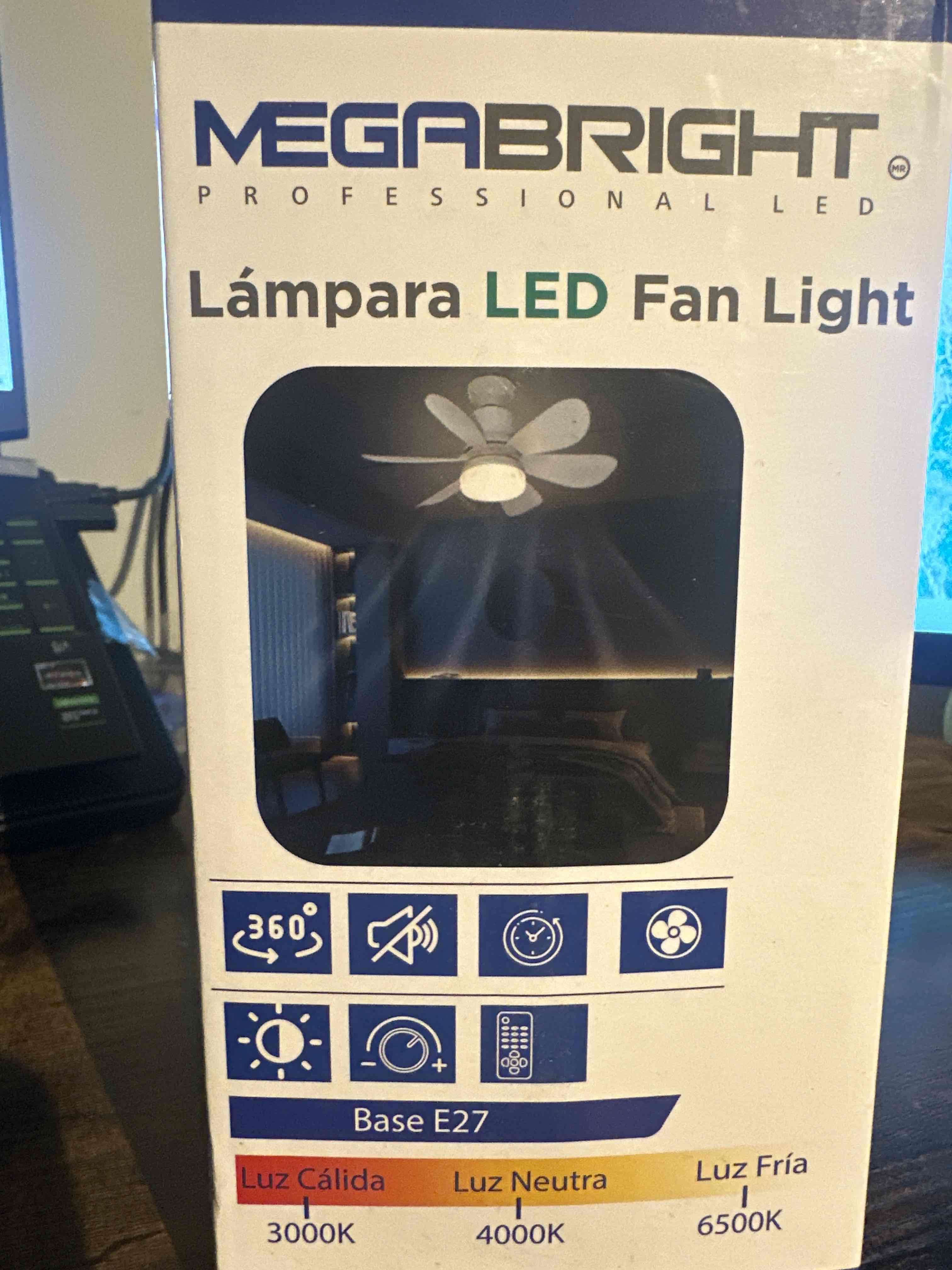 Lámpara LED Ventilador MegaBright - miniatura 4