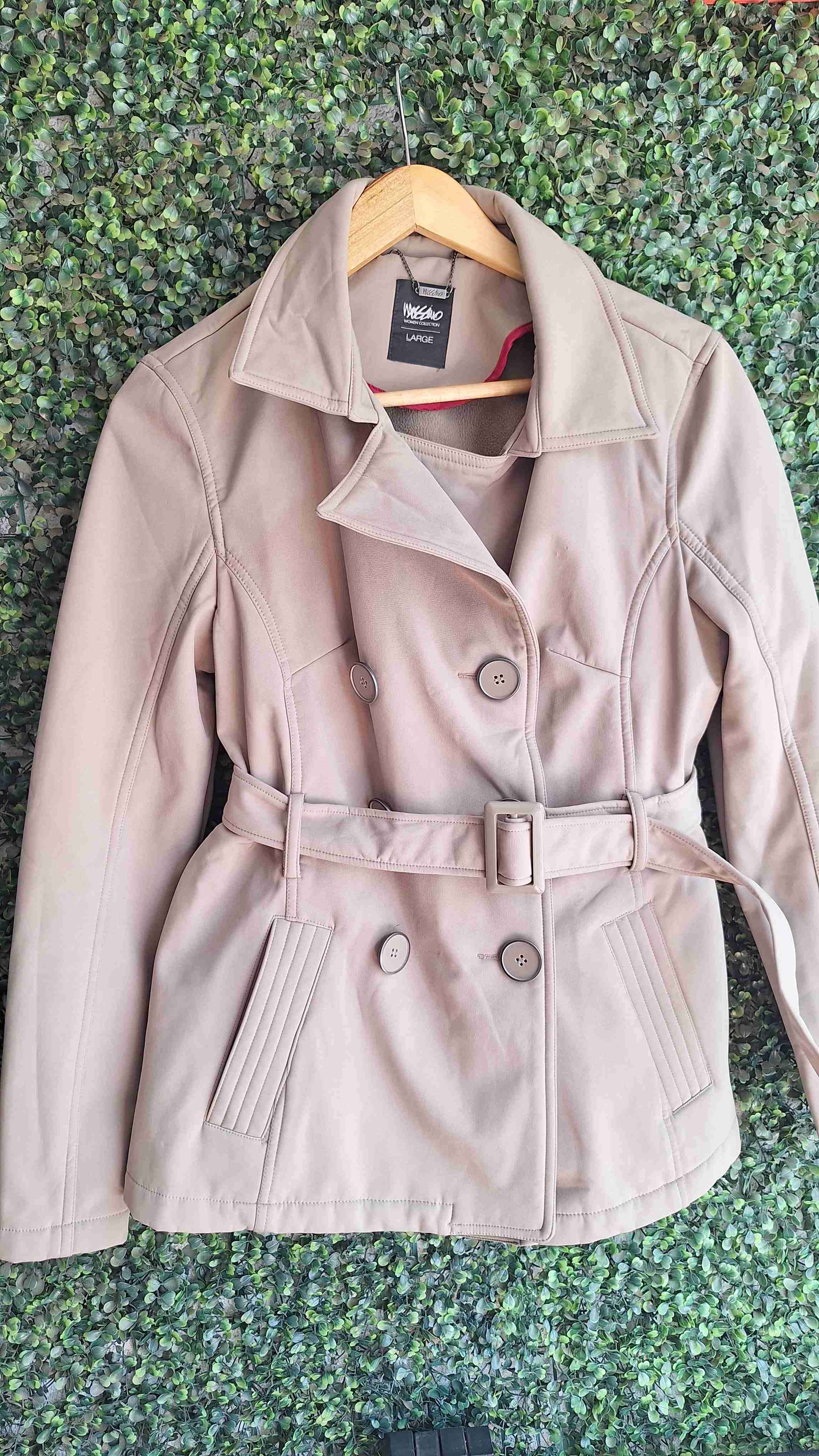 Abrigo Wados beige con cinturón - miniatura 3