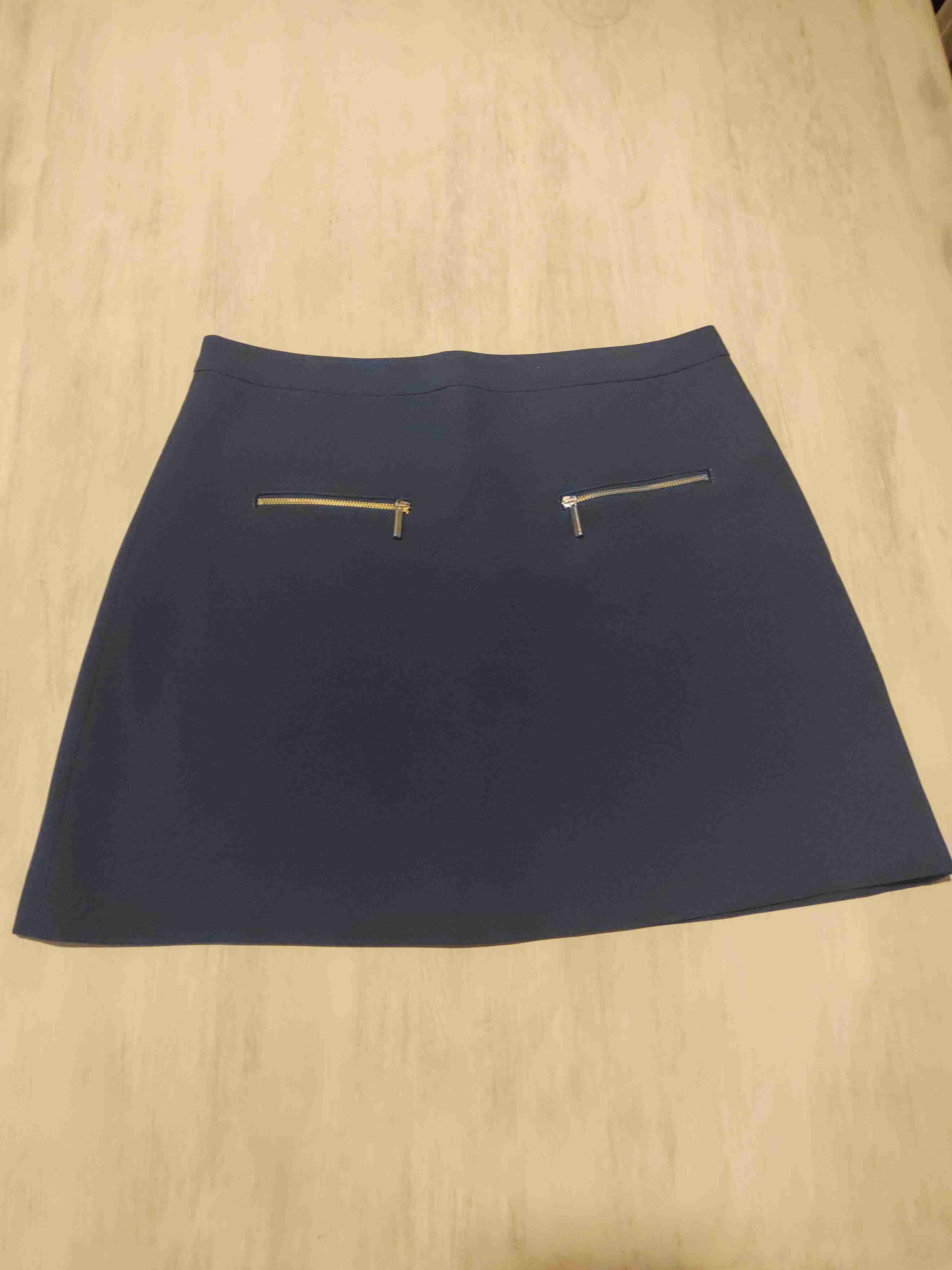 Falda negra con cierres - 1