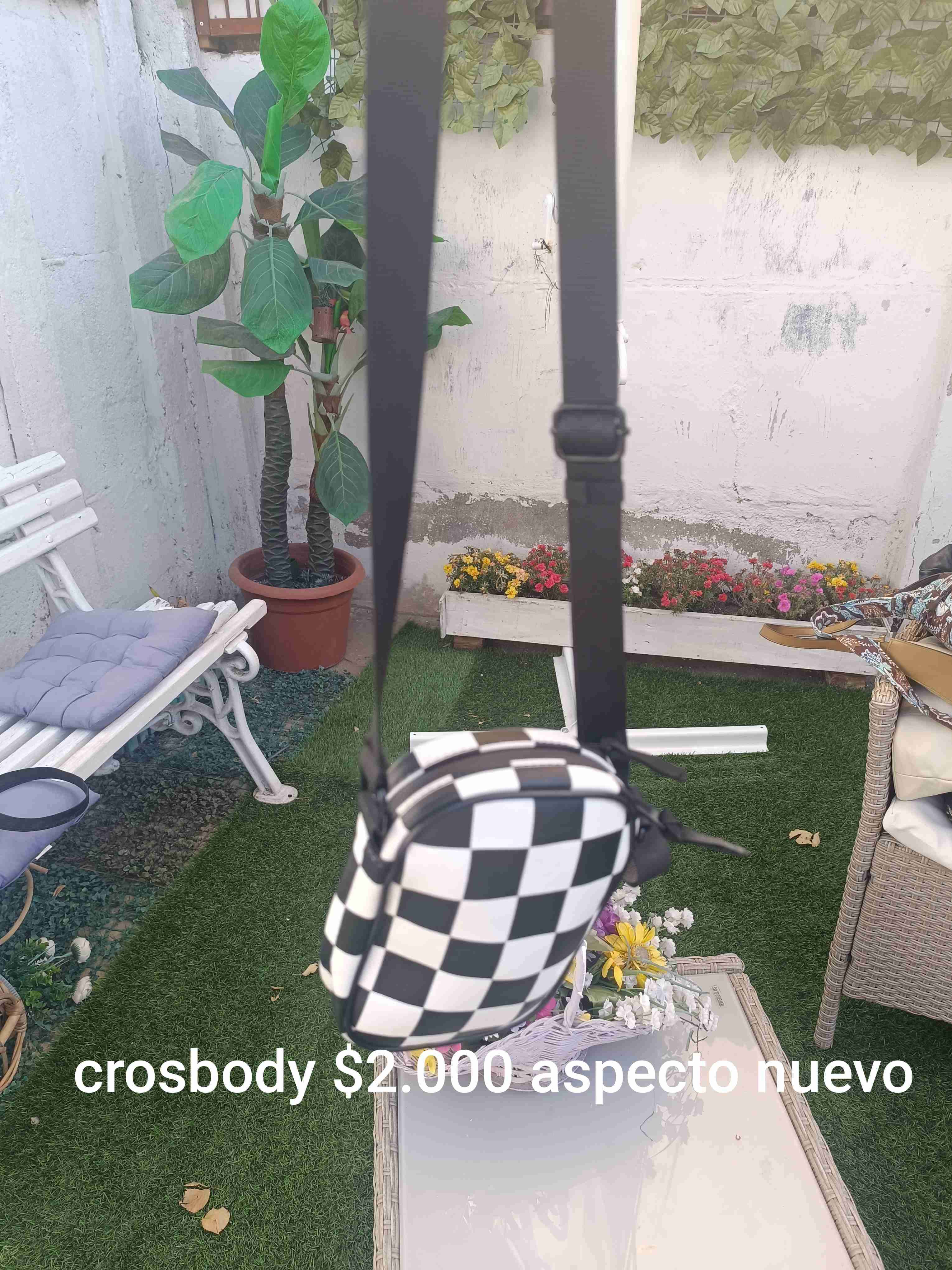 Cartera cruzada a cuadros