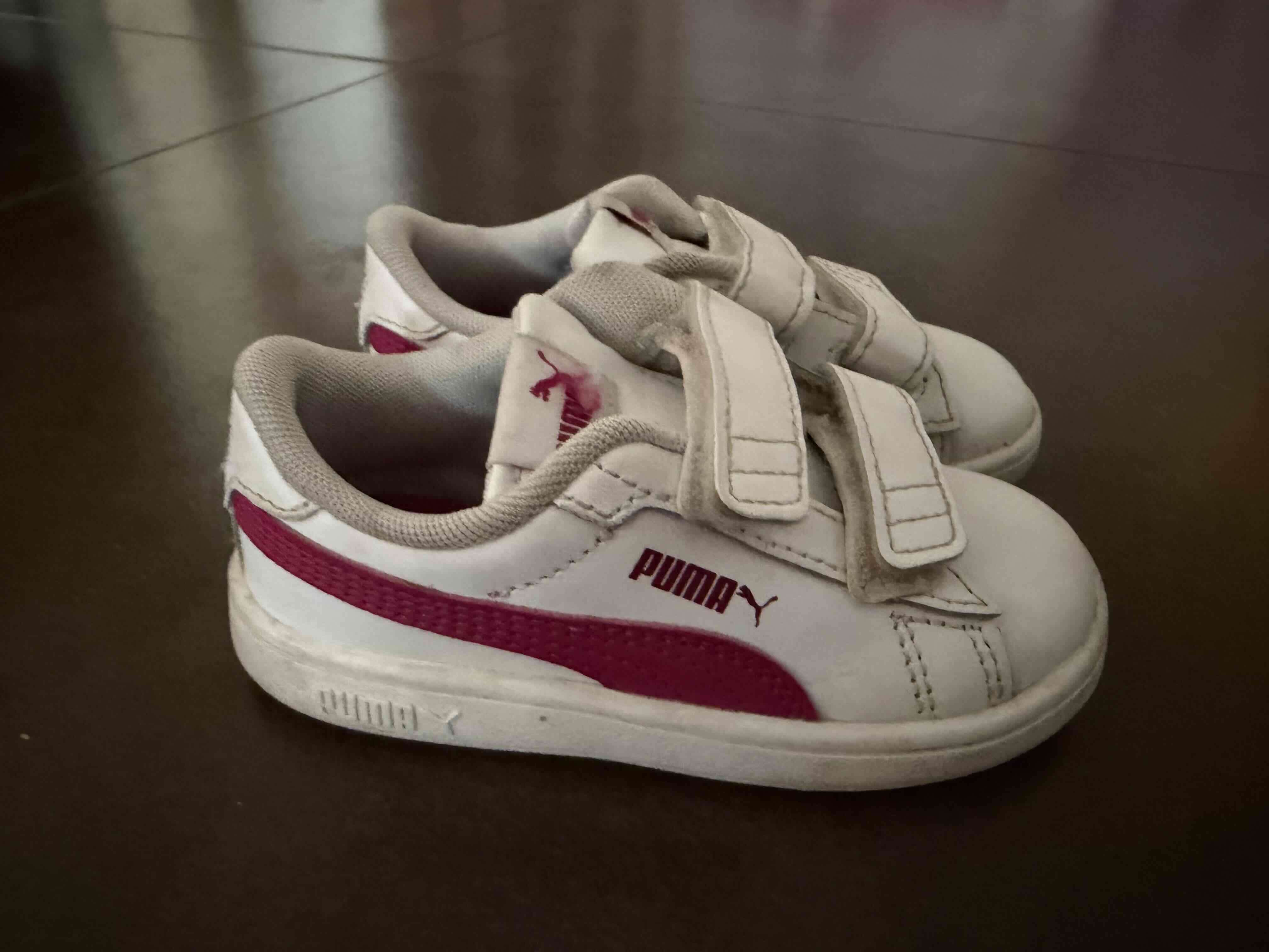 Zapatillas infantiles blancas Puma - miniatura 1