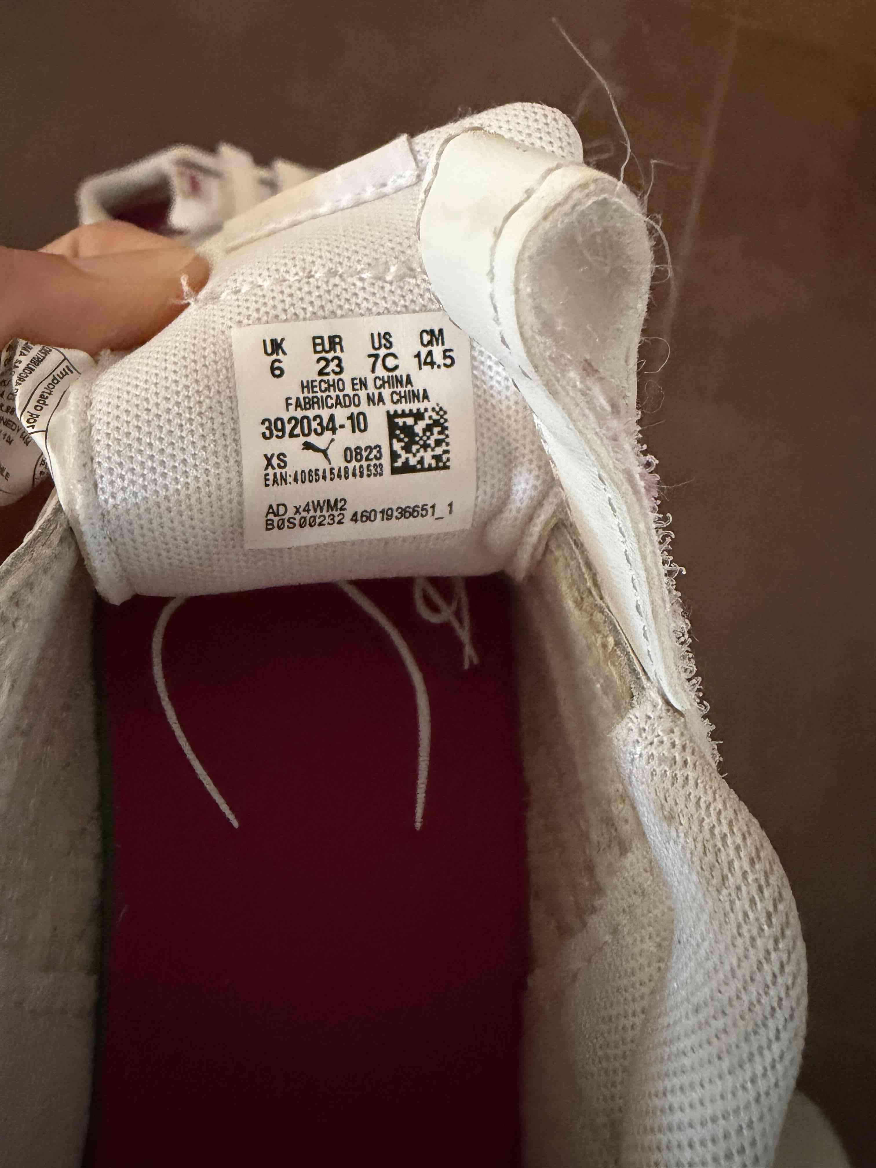 Zapatillas infantiles blancas Puma - miniatura 3