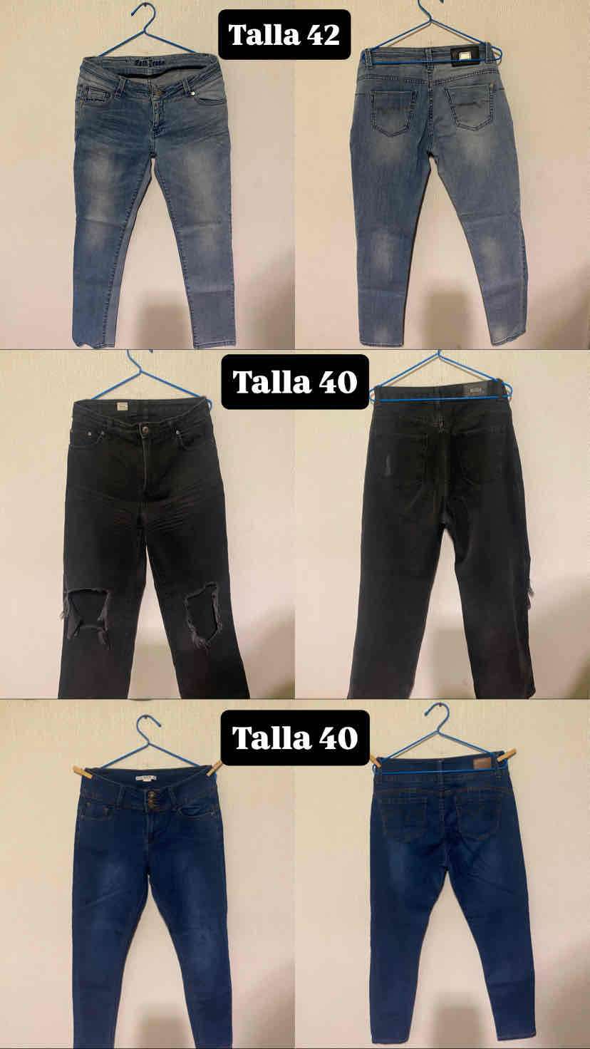 Lote de 3 jeans mixtos talla 40-42 - miniatura 1
