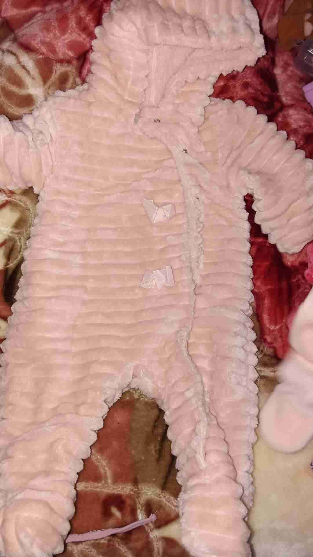 Enterito bebé felpudo blanco - miniatura 2