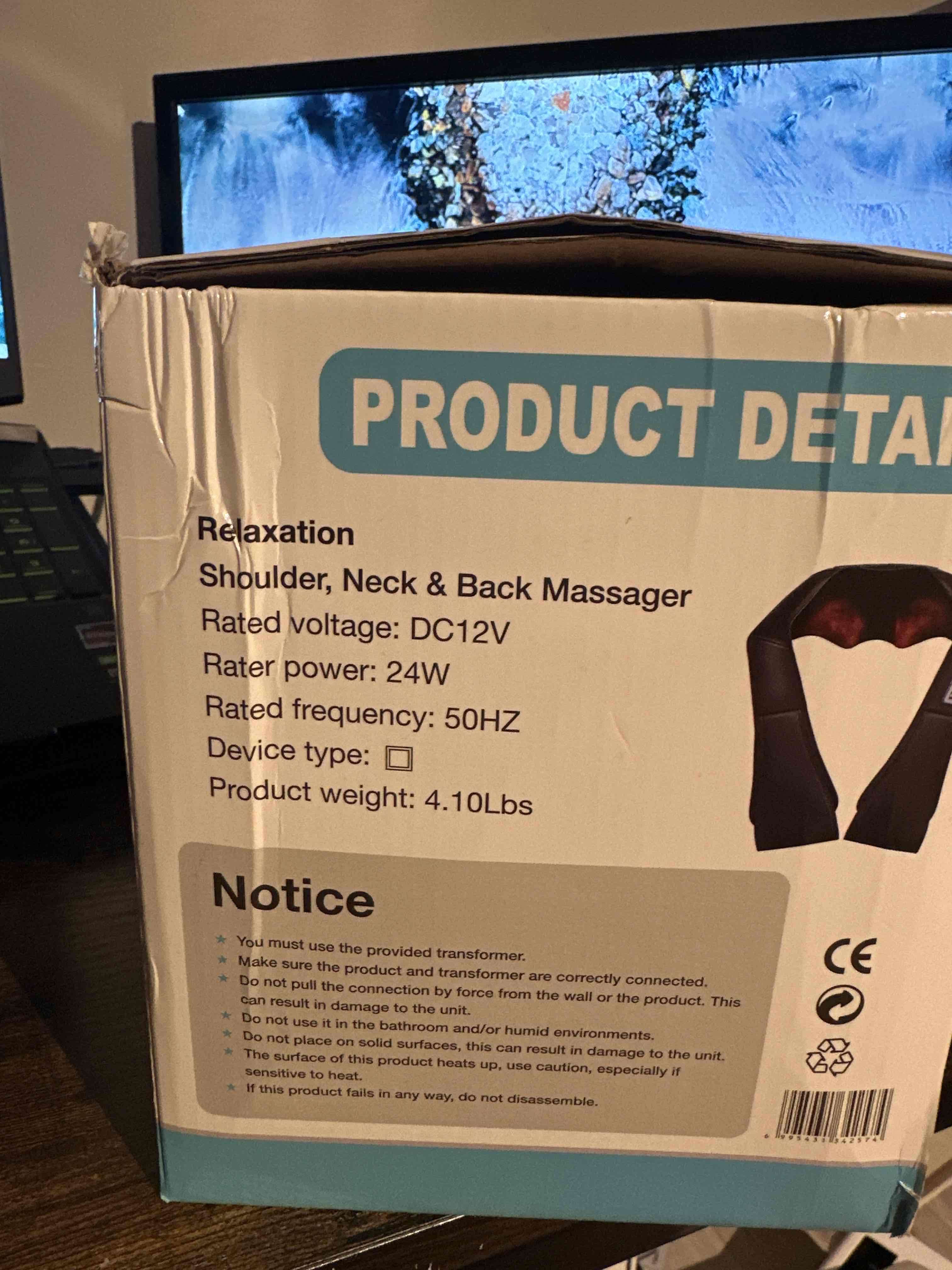 Masajeador de cuello y espalda - miniatura 2