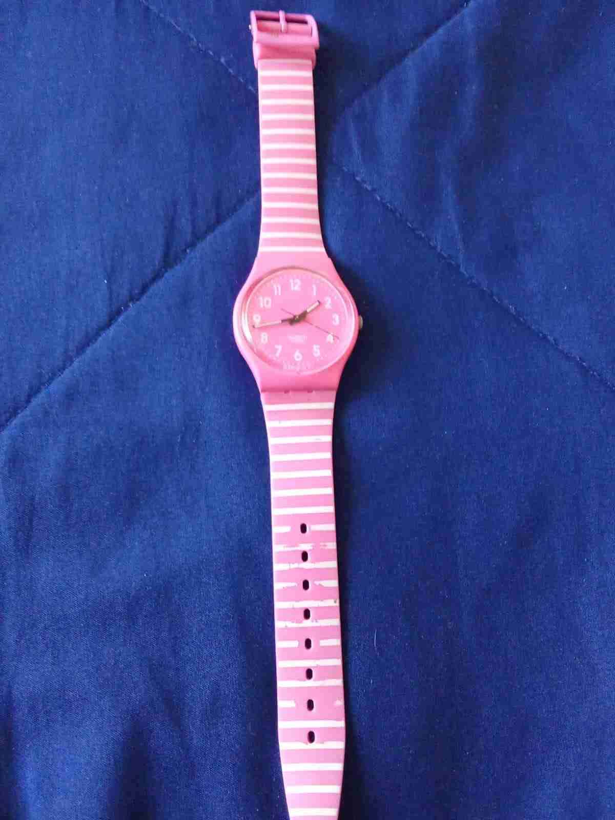 Reloj de pulsera infantil rosa