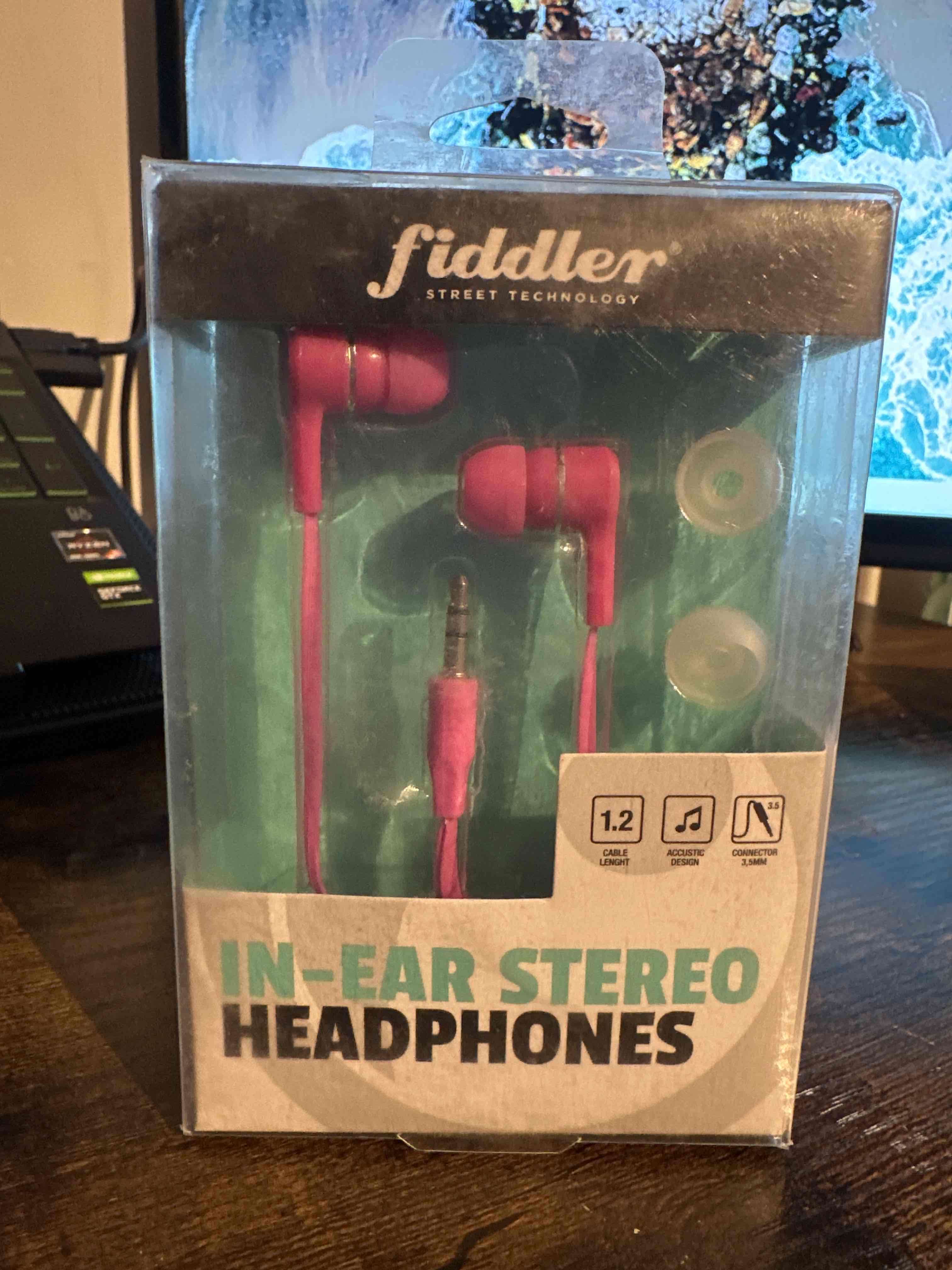 Audífonos in-ear Fiddler rosa - miniatura 1