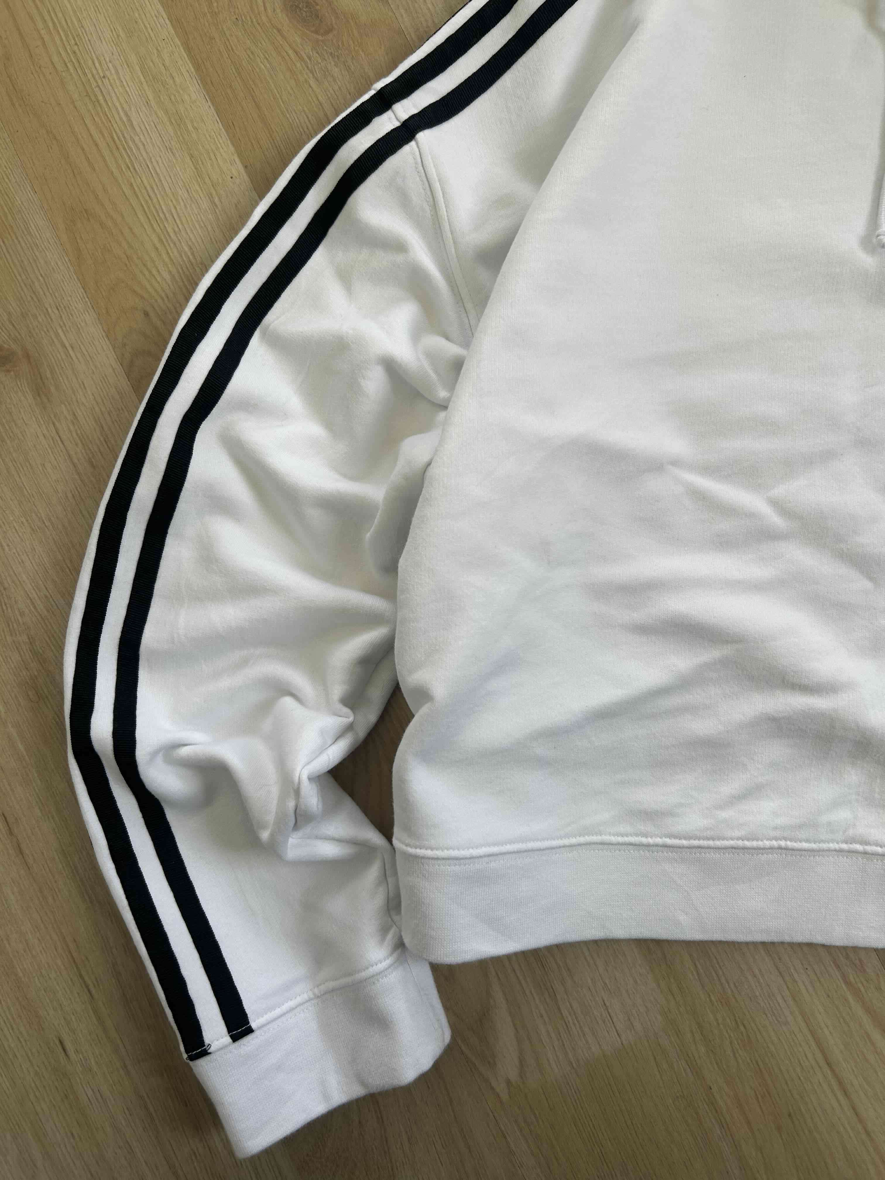 Polerón blanco Adidas con capucha - miniatura 3