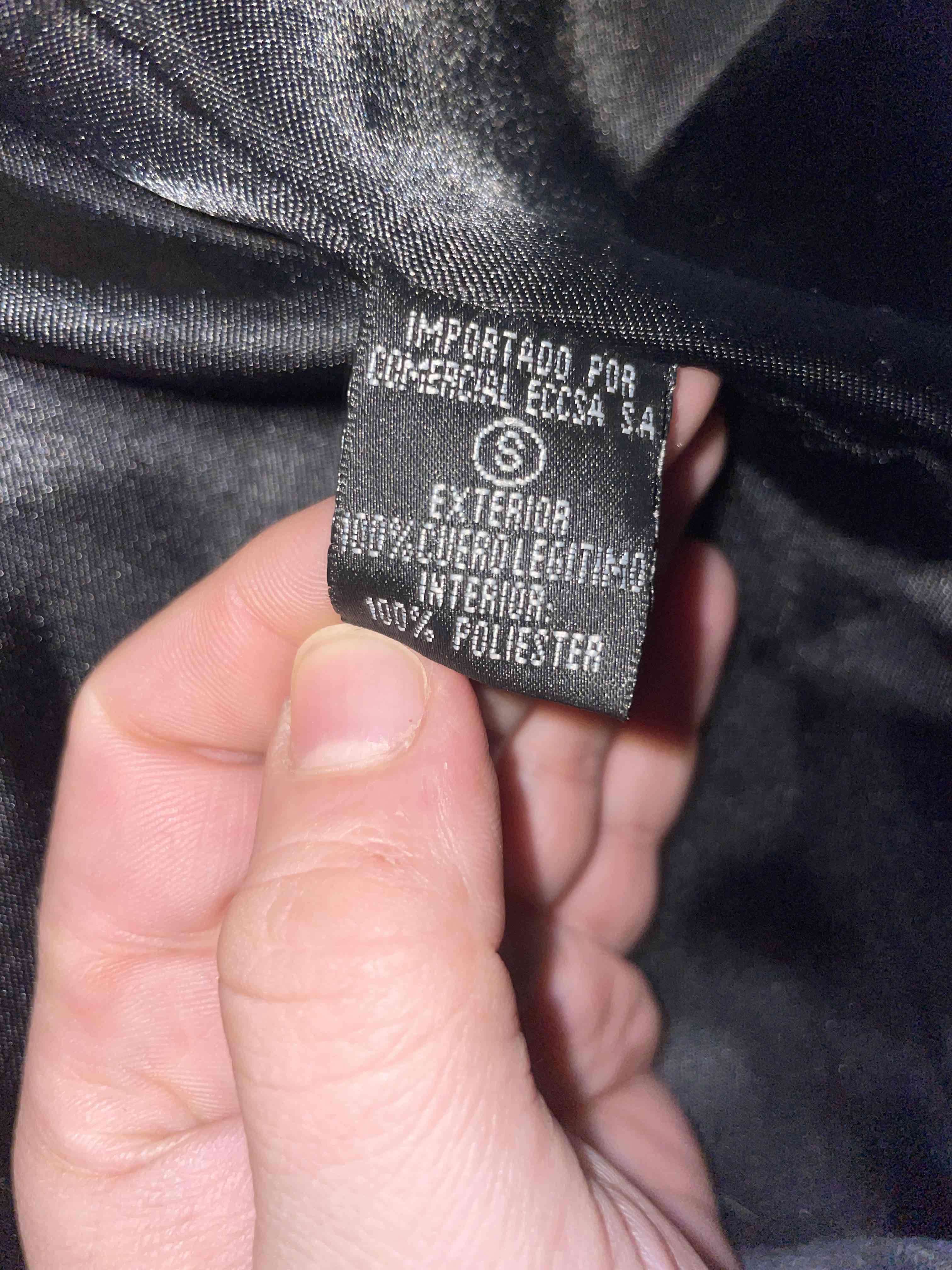 Chaqueta de cuero negra - miniatura 3