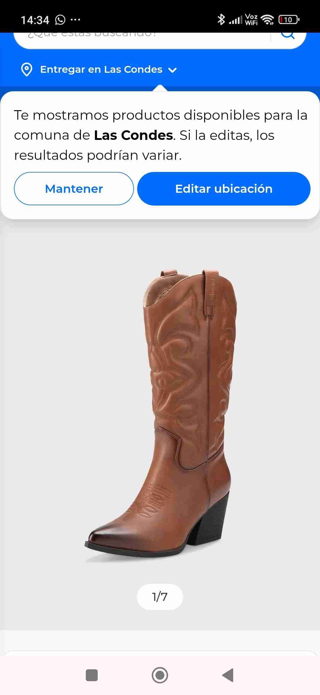 Botas vaqueras marrones de mujer WEIDE - 3