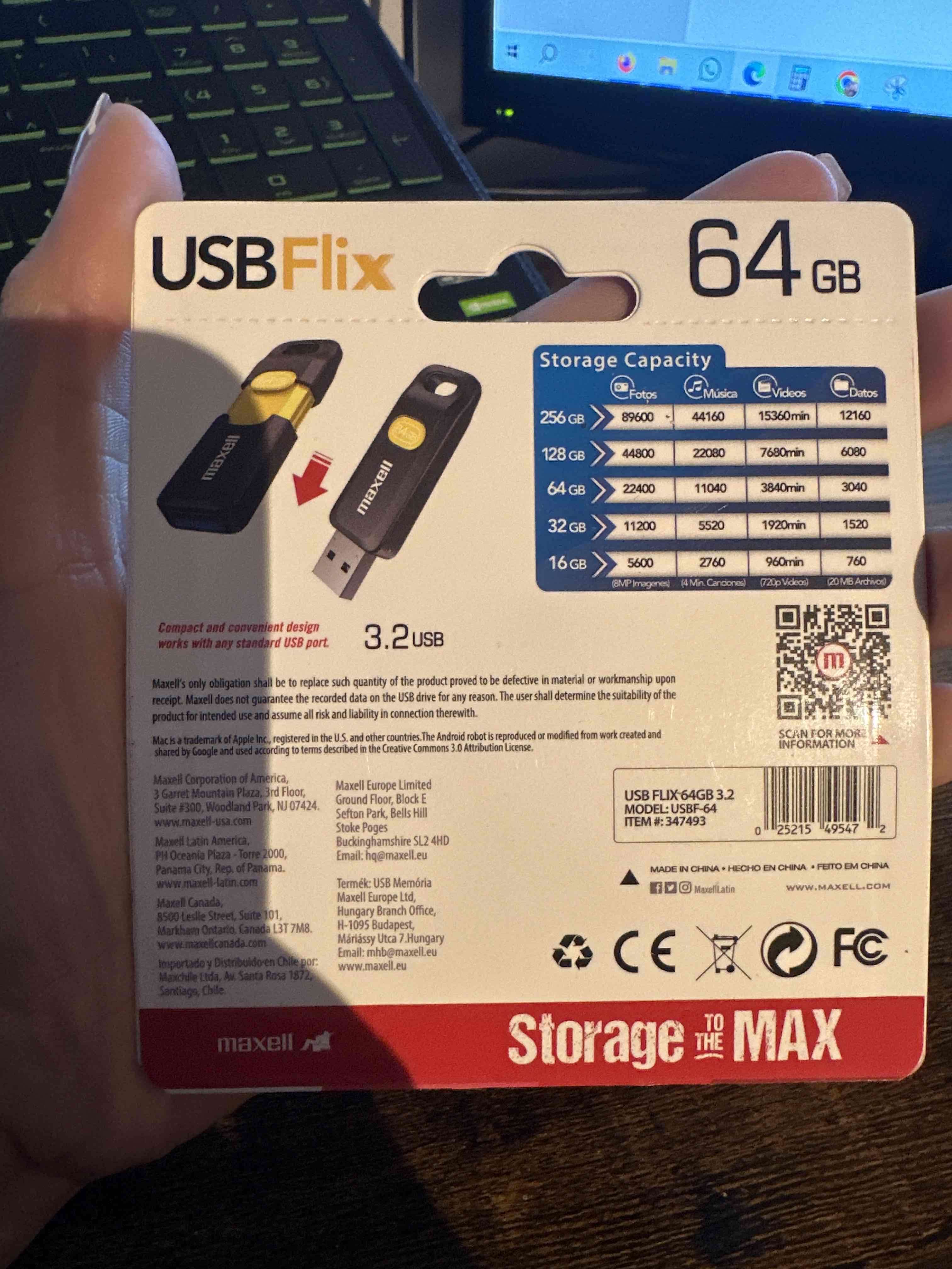 Pendrive Maxell 64GB USB 3.2 - 2