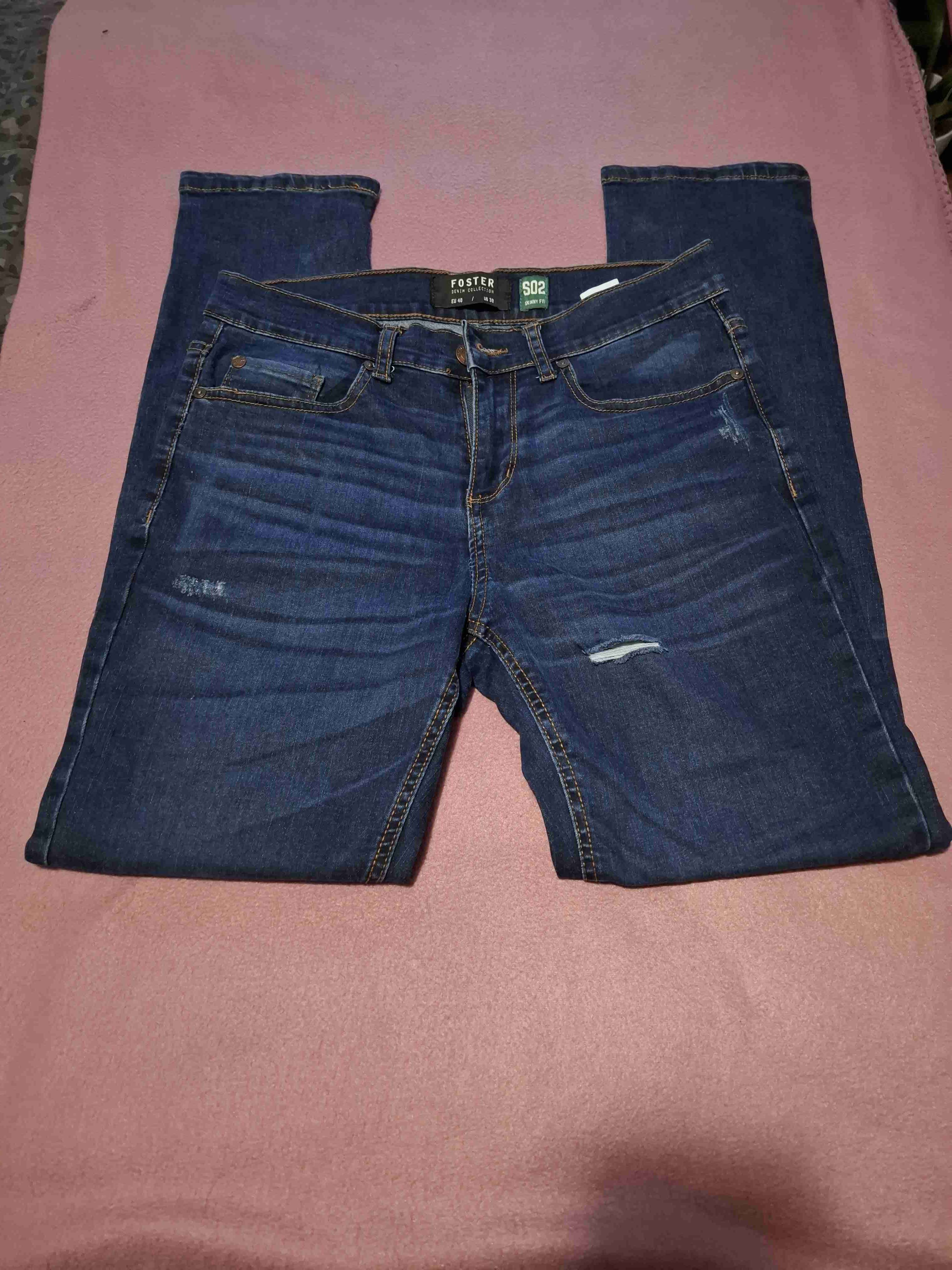 Jeans azul desgastados - miniatura 1