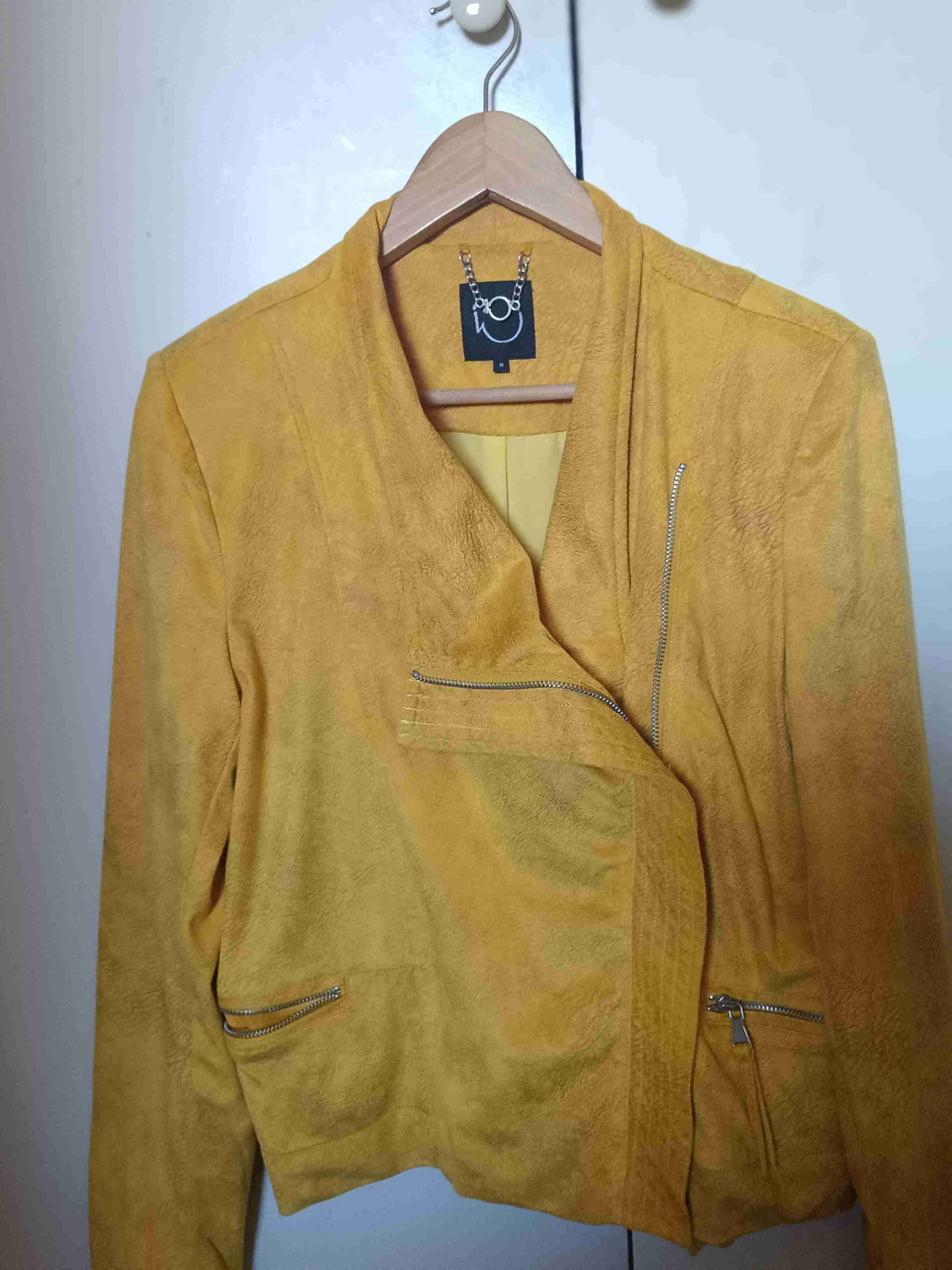 Chaqueta verde gamuza con forro de lana - 2