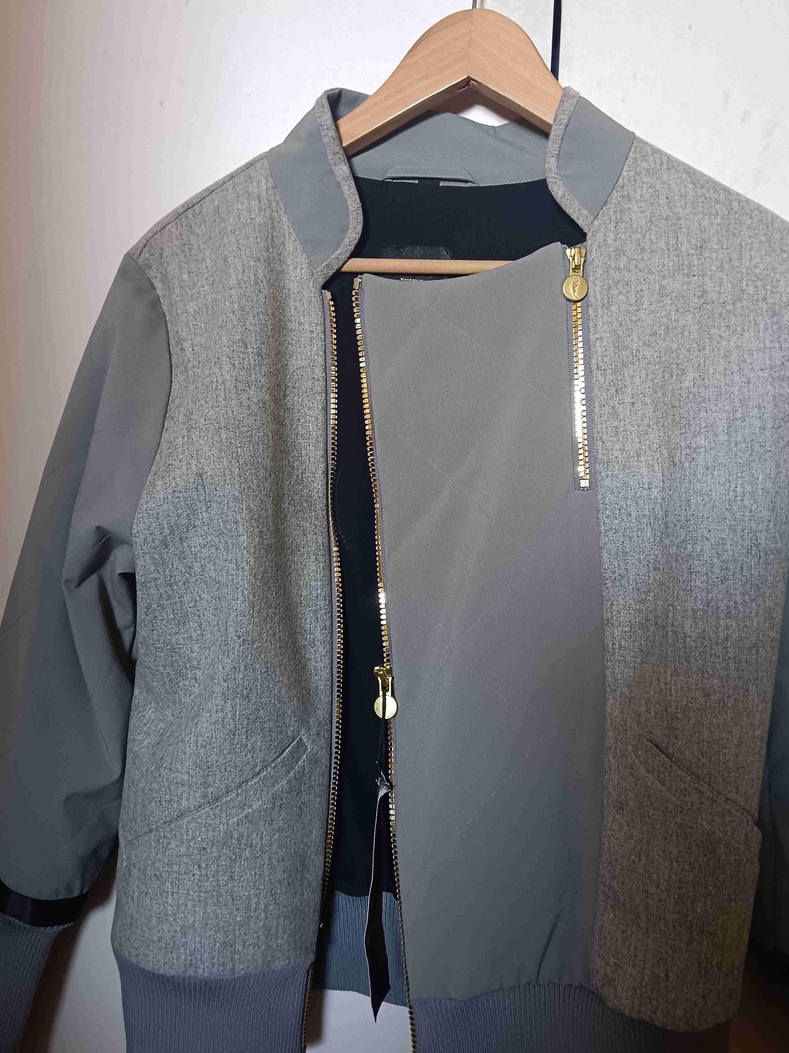 Chaqueta verde gamuza con forro de lana - 3