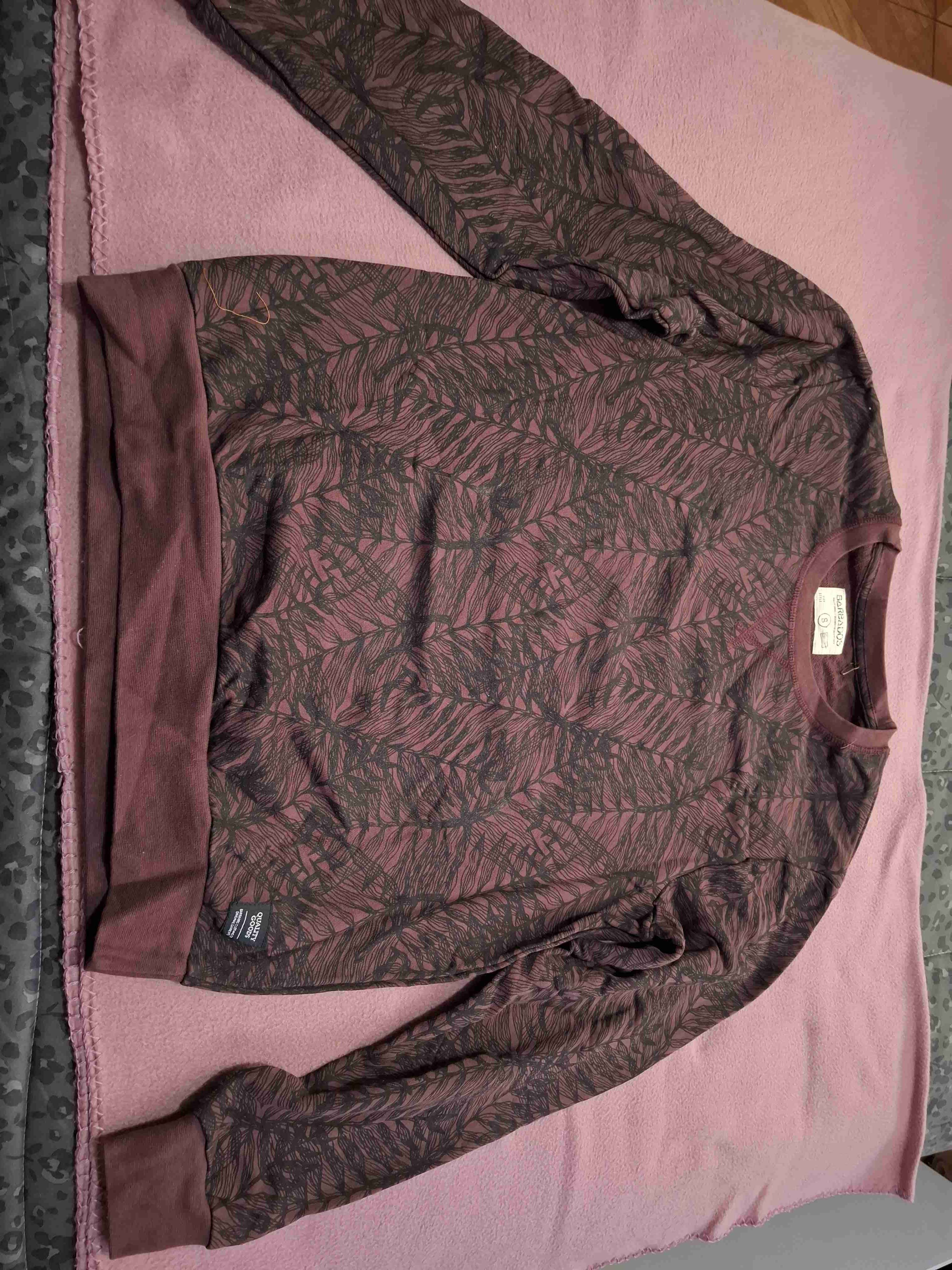 Polerón barbados con estampado hojas - 1