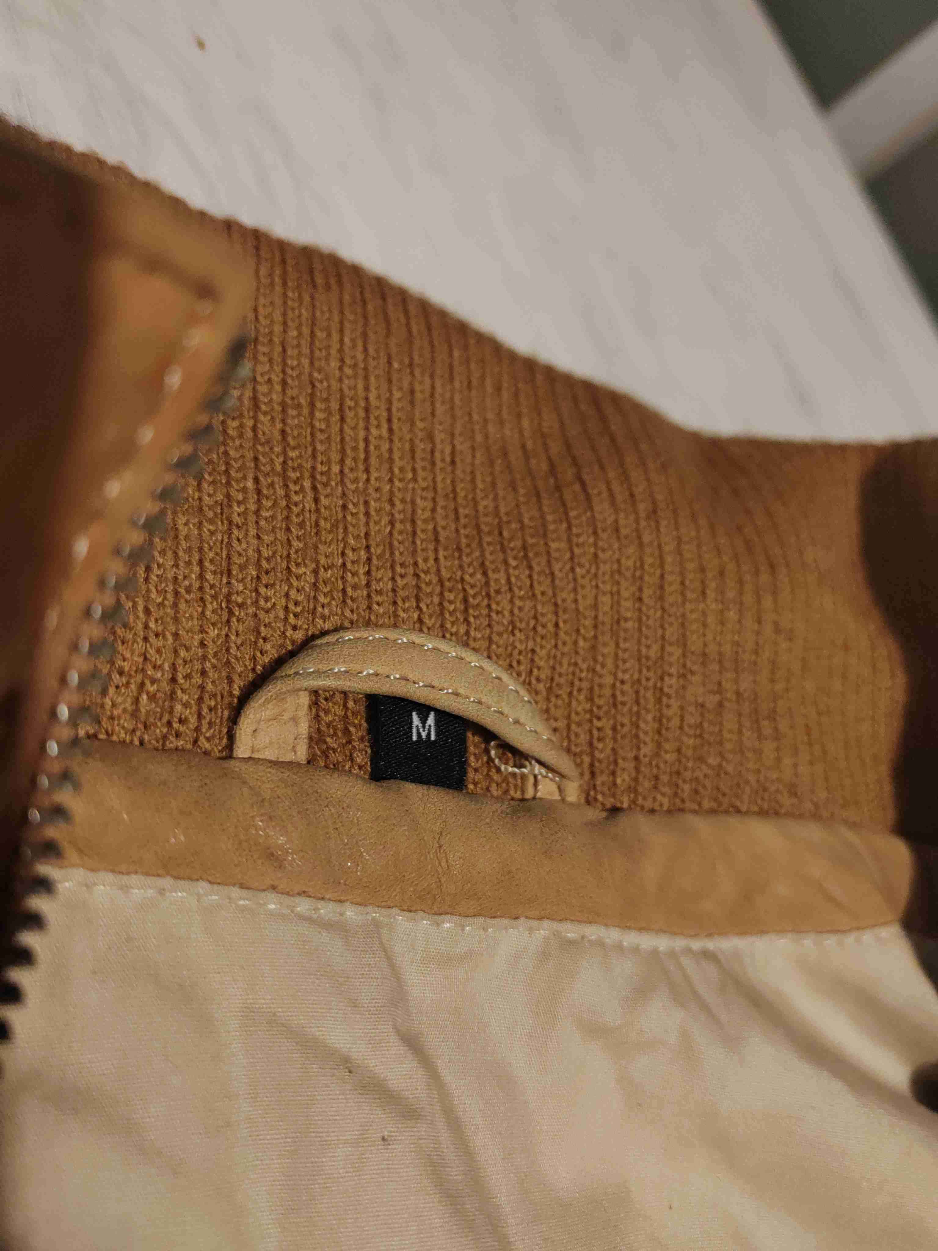 Chaqueta de cuero marrón - miniatura 3