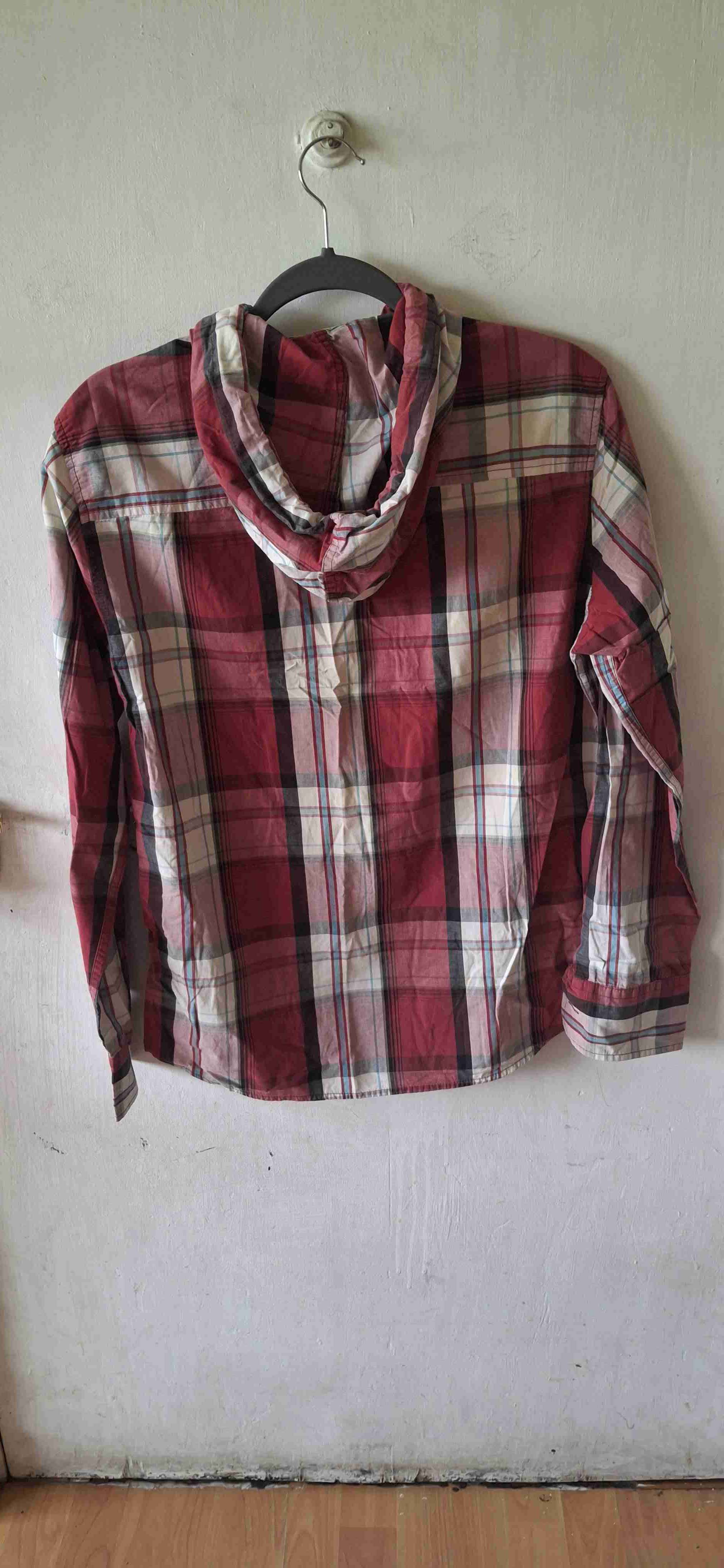 Camisa a cuadros con capucha hombre - miniatura 2