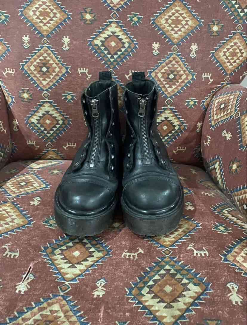 Botines negros con plataforma - 2