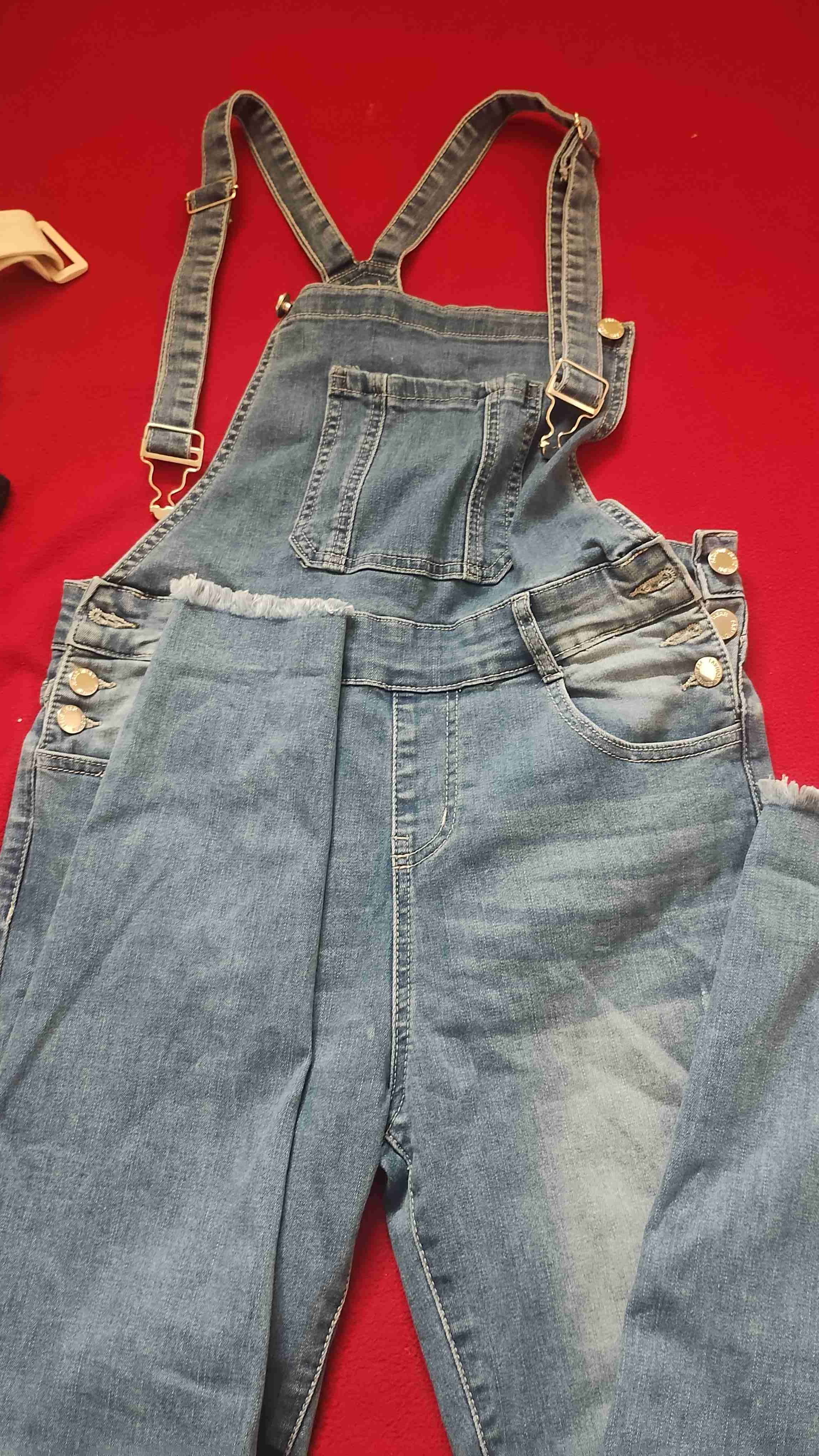 Jardinera de mezclilla azul 40 - miniatura 1