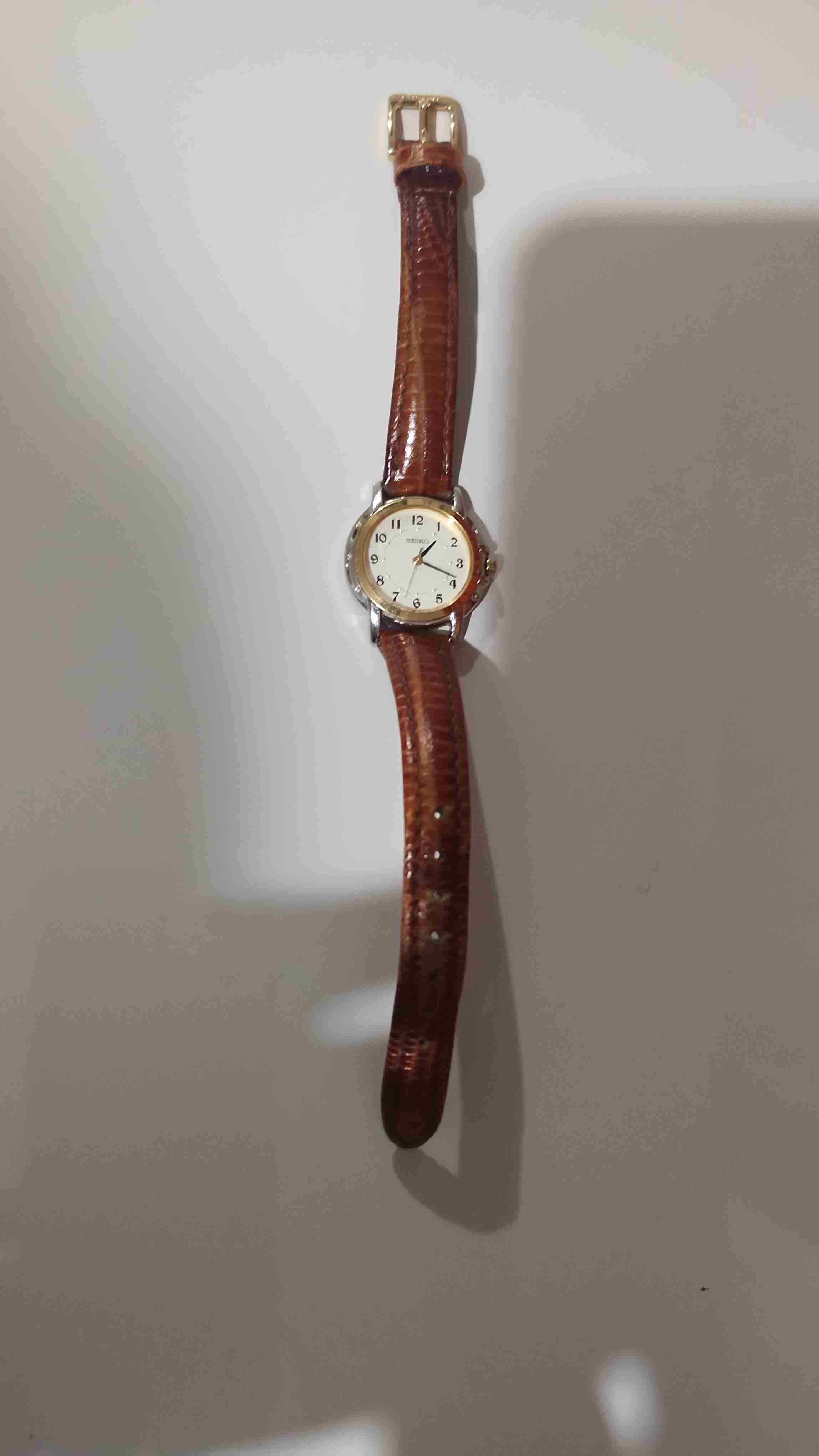 Reloj de pulsera cuero marrón - 1