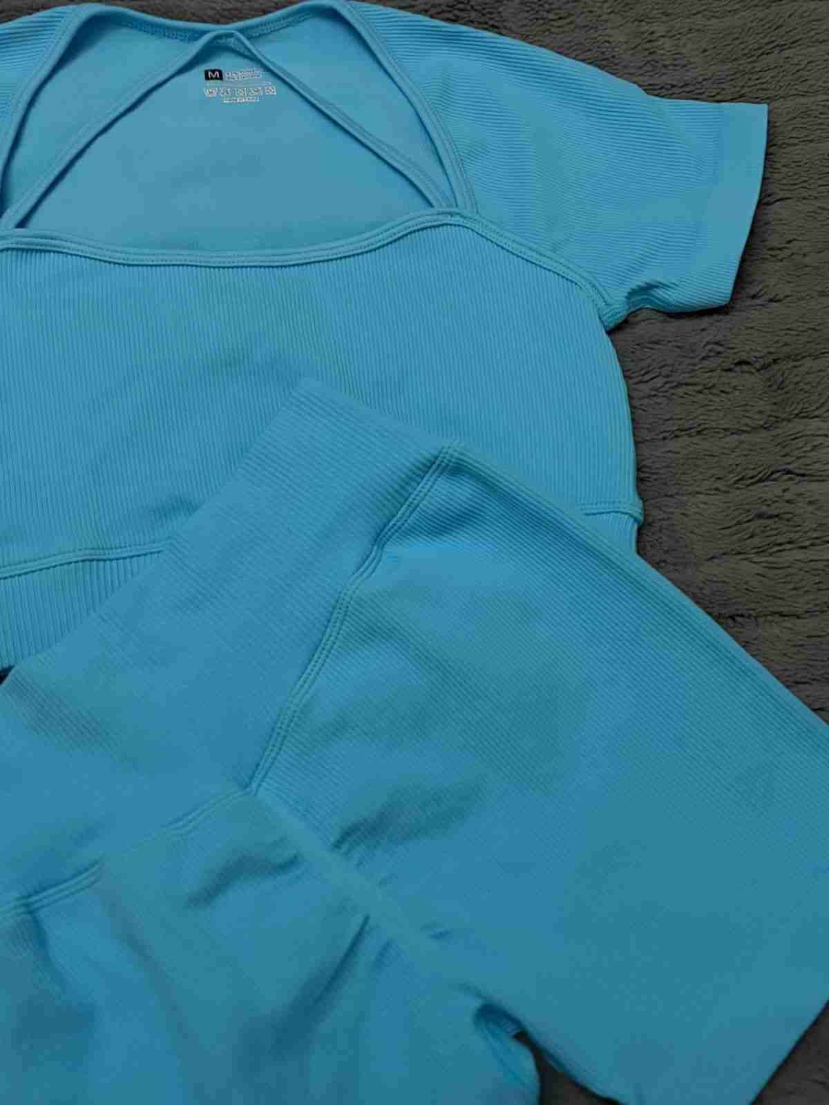 Conjunto deportivo azul corto - 3