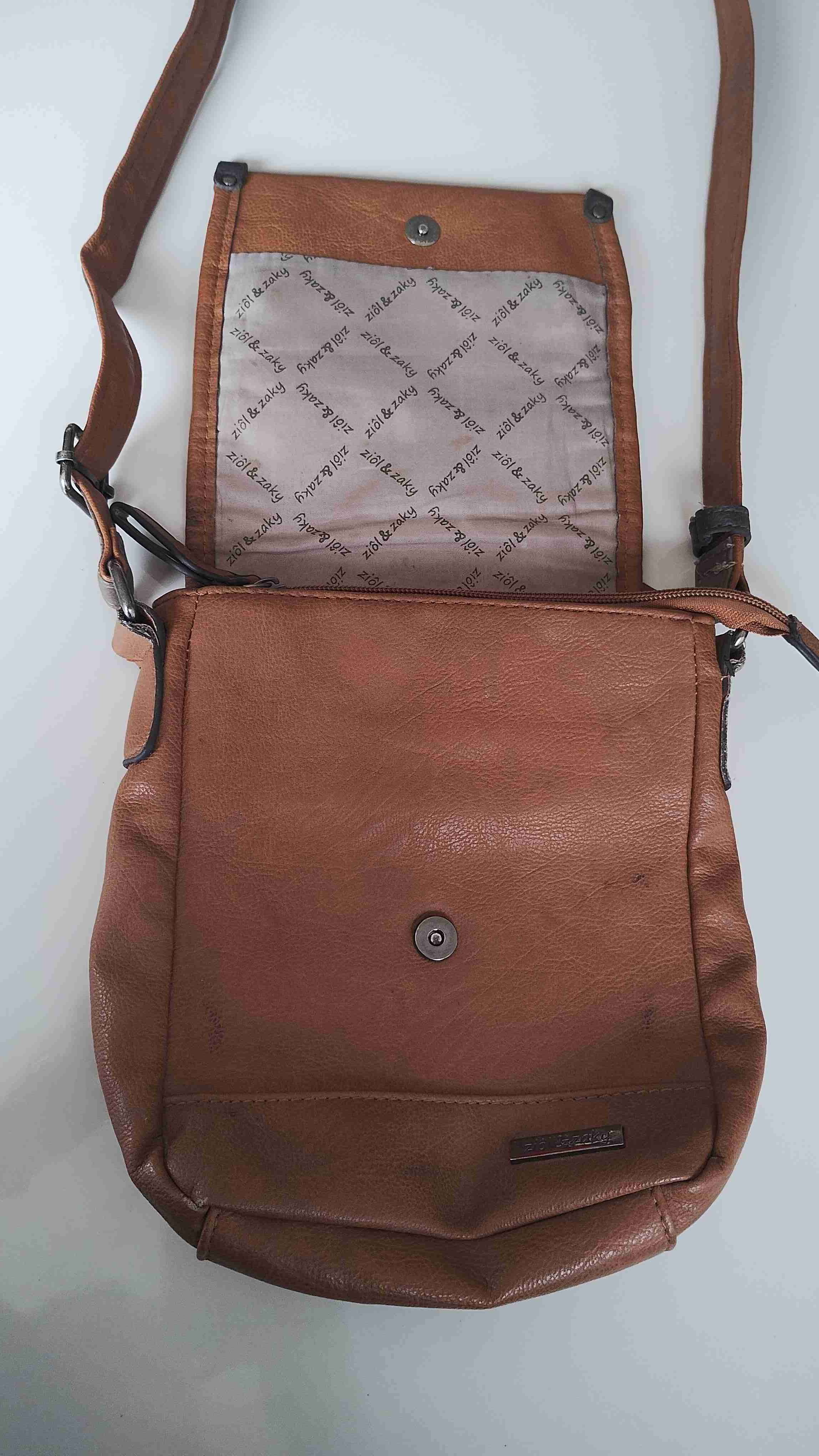 Bandolera de cuero marrón - miniatura 1