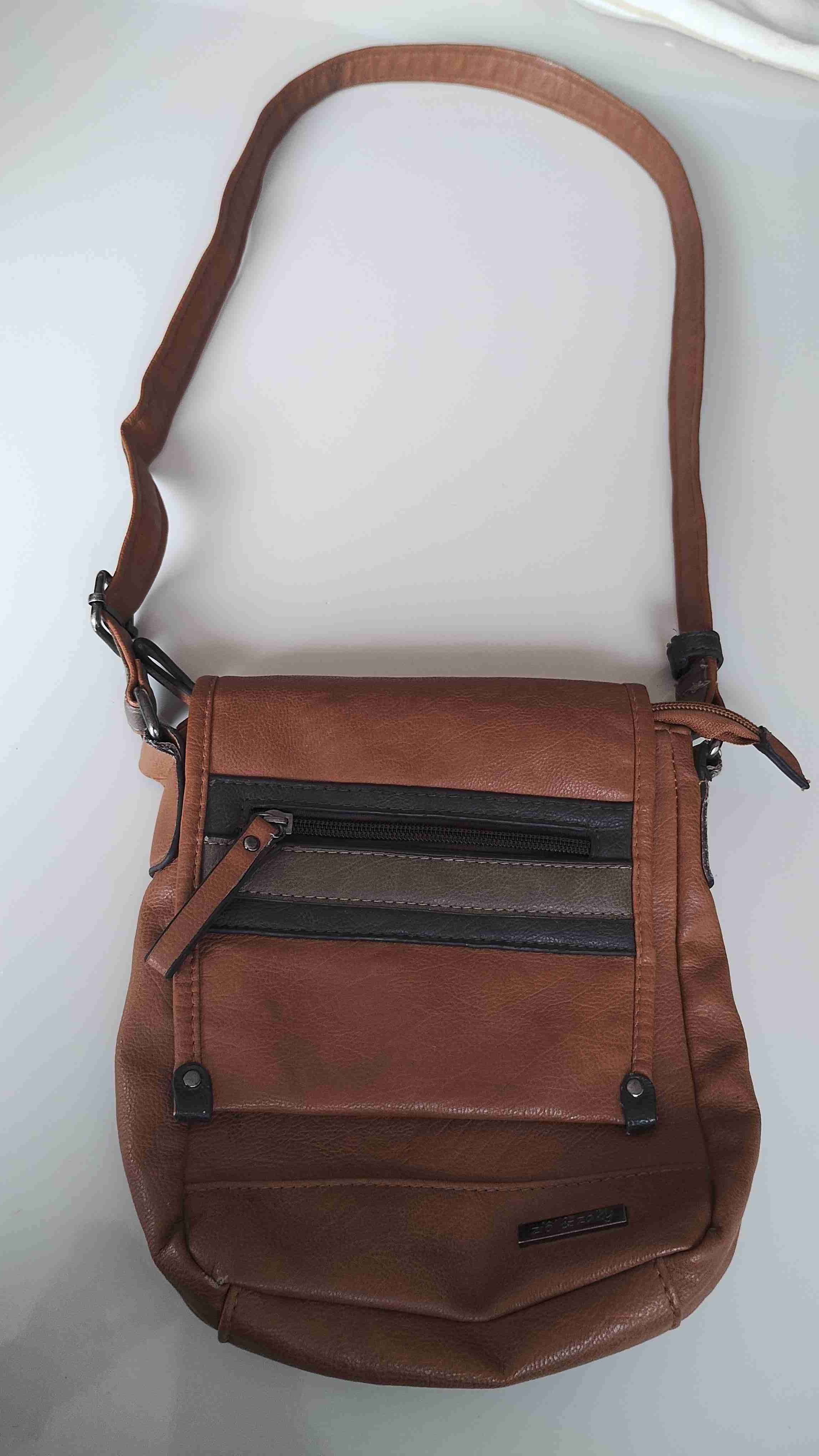 Bandolera de cuero marrón - miniatura 3