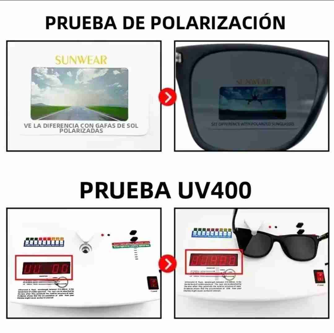 Gafas de sol negras unisex - miniatura 4