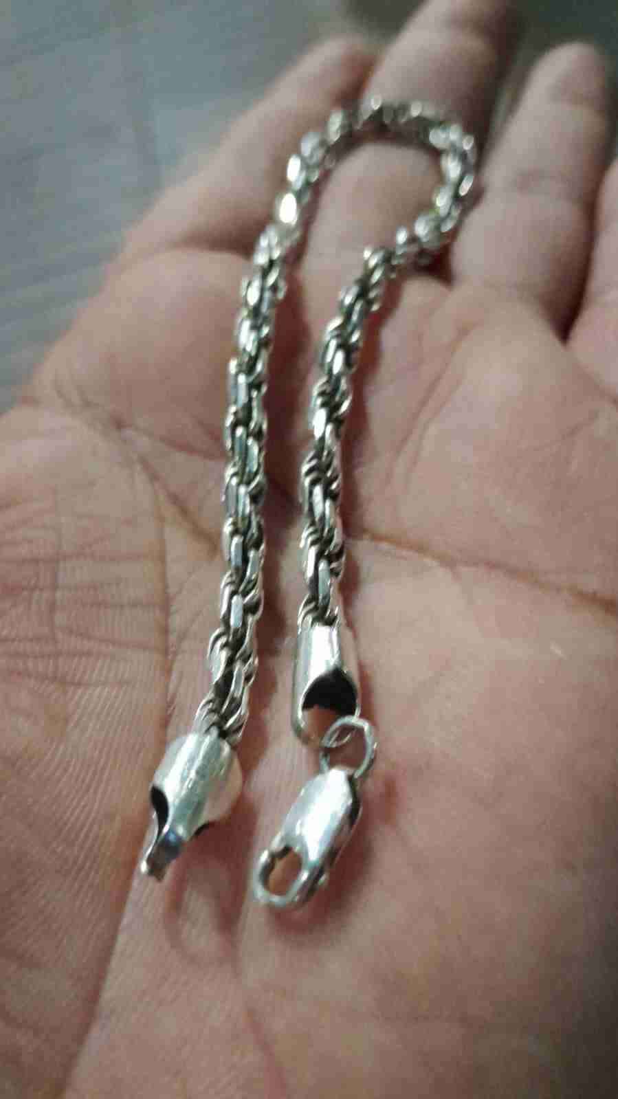 Pulsera de plata trenzada - 1