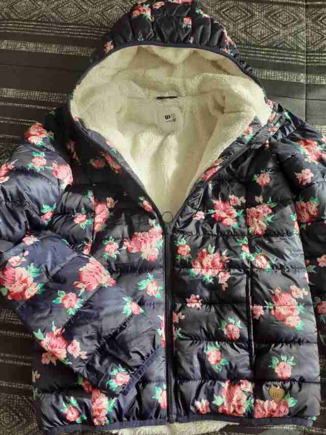 Chaqueta acolchada floral
