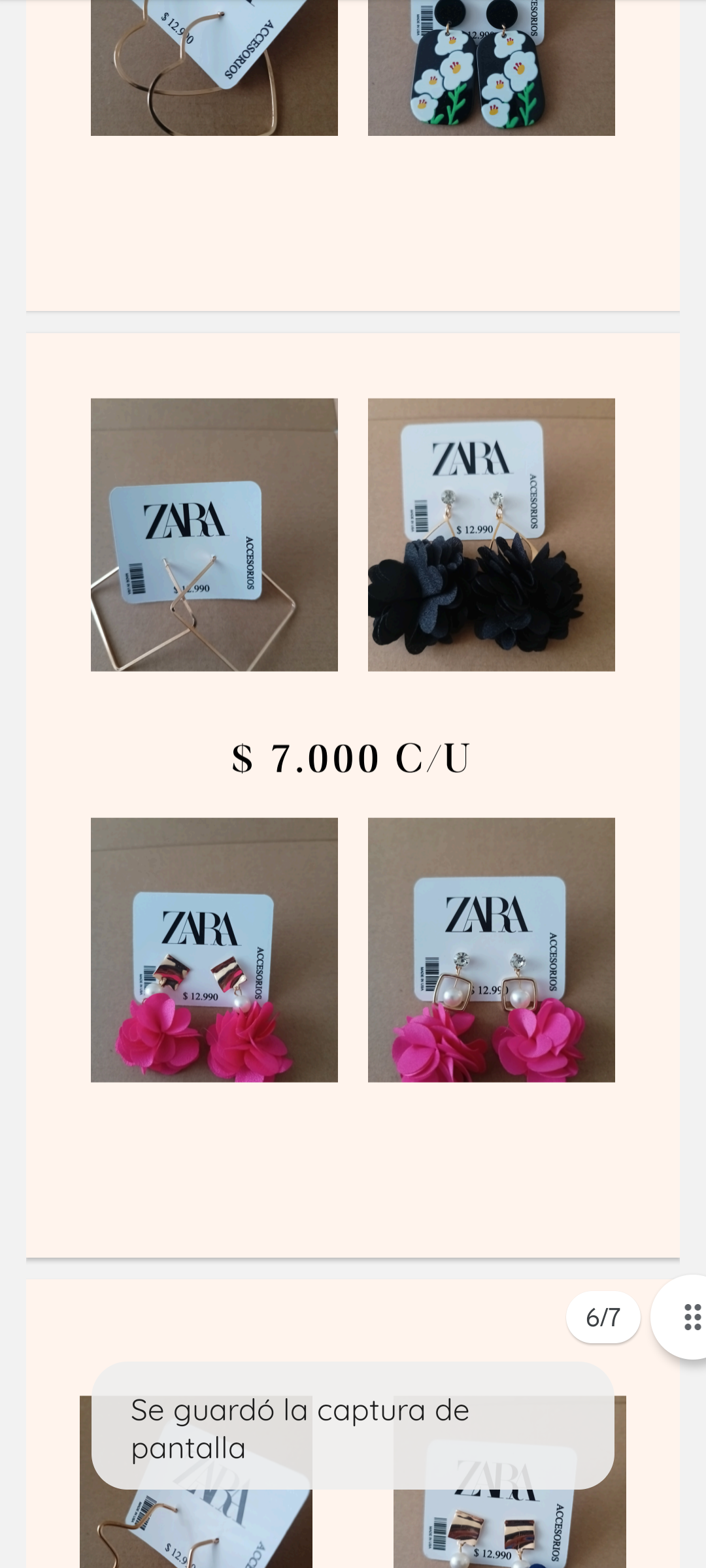 Aros colgantes Zara variados - miniatura 4