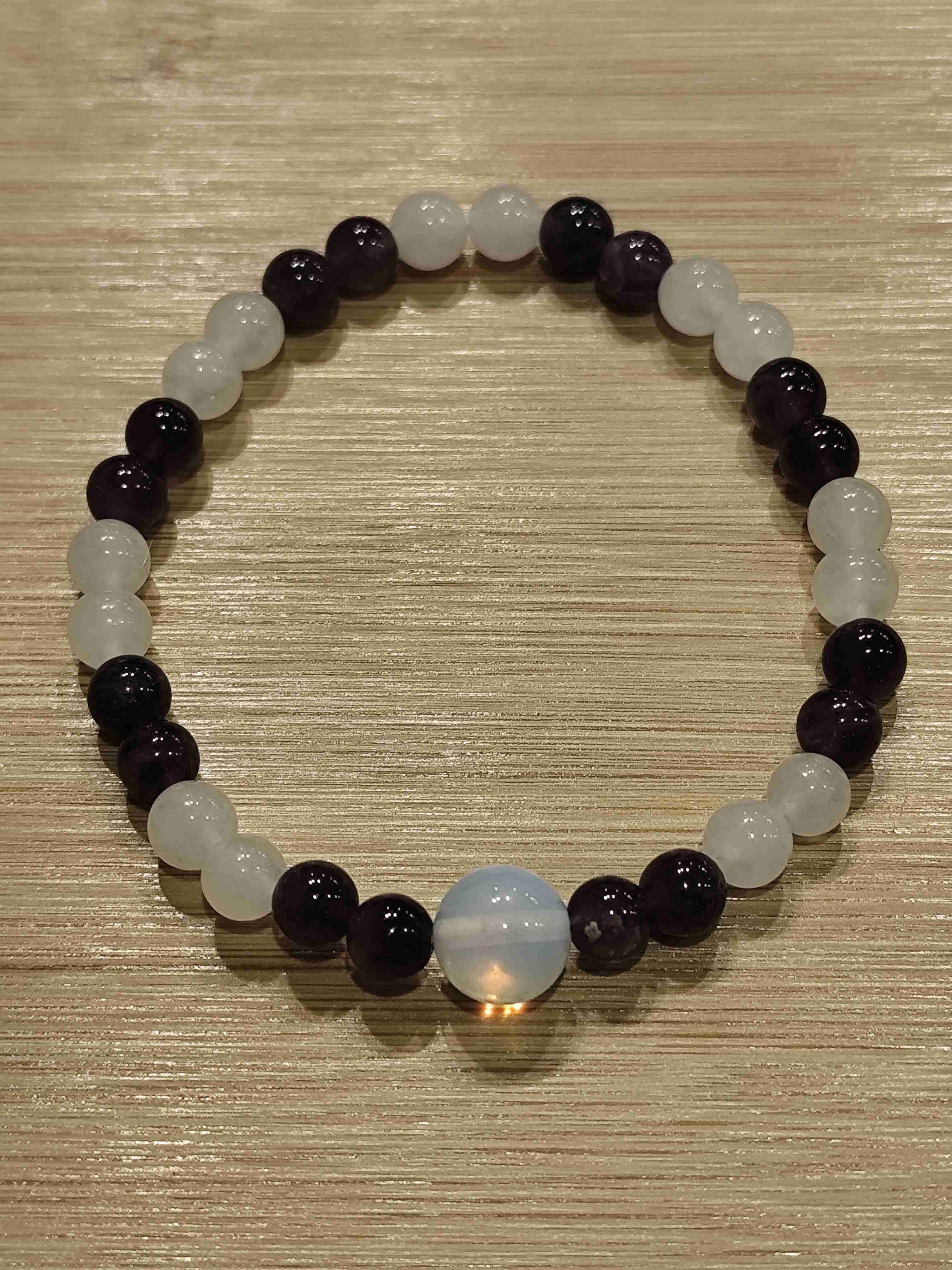 Set de pulseras de piedras para protección - miniatura 3