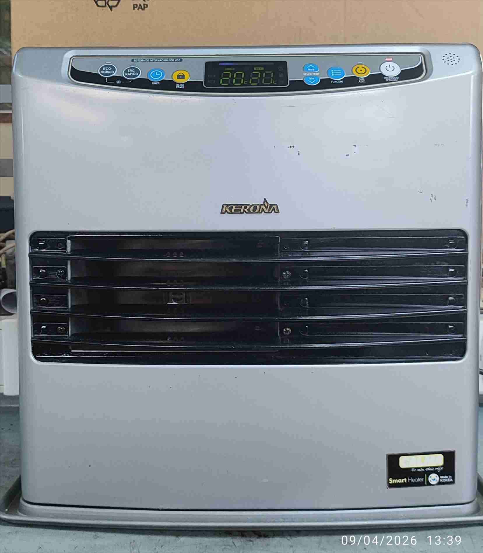 Estufa a parafina Kerona gris - miniatura 2