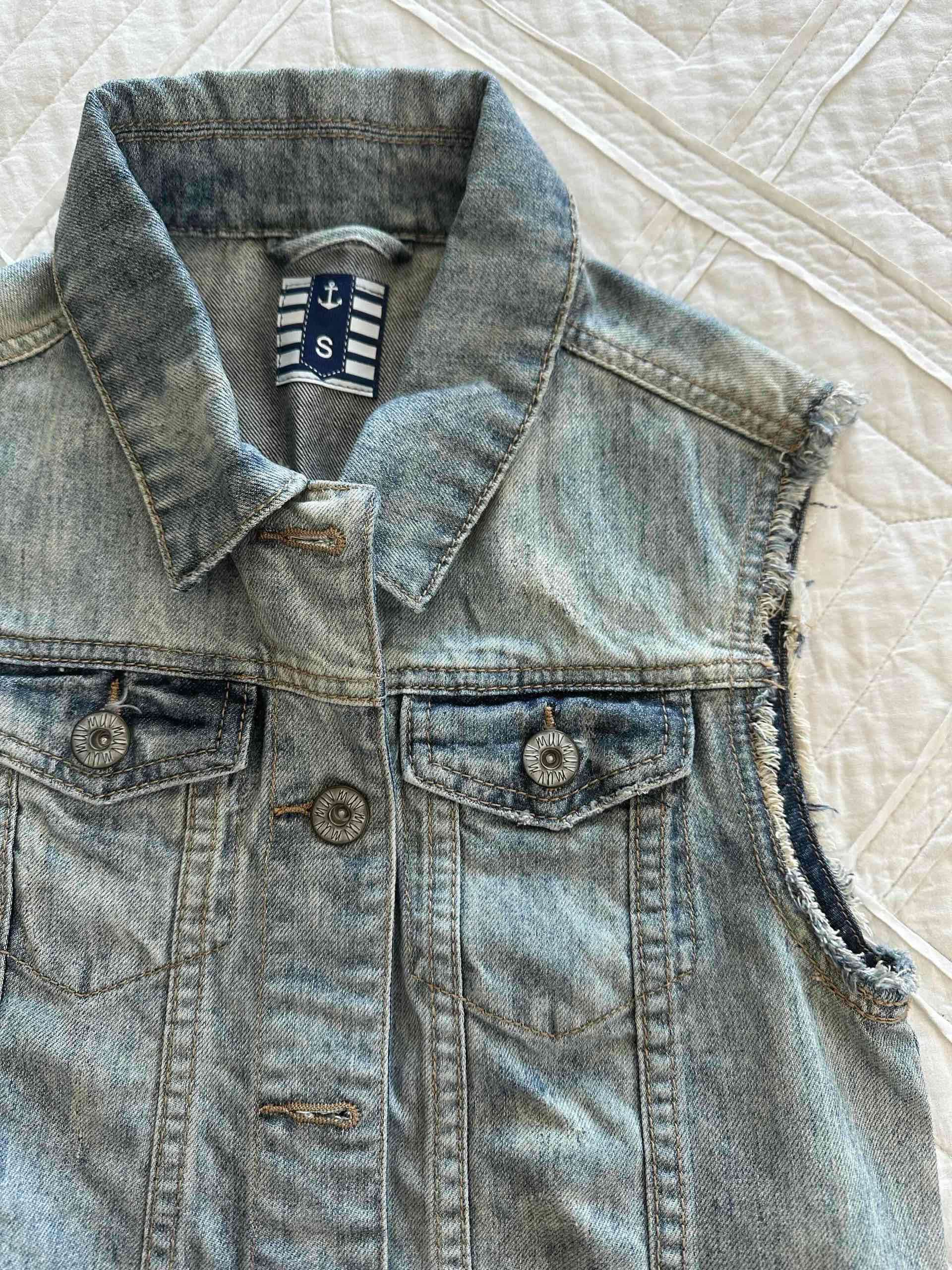 Chaleco jeans sin mangas - 2